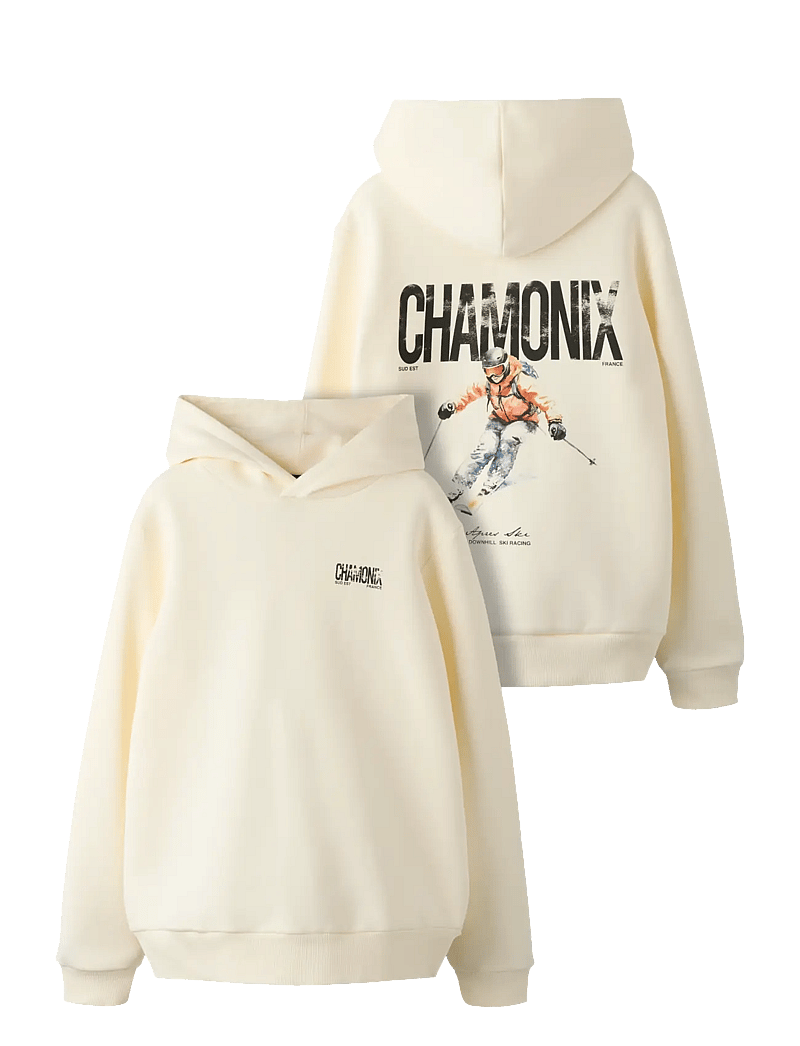 LMTD - NLMSKIING LS SWEAT W. HOOD - hættetrøjer - antique white - 1