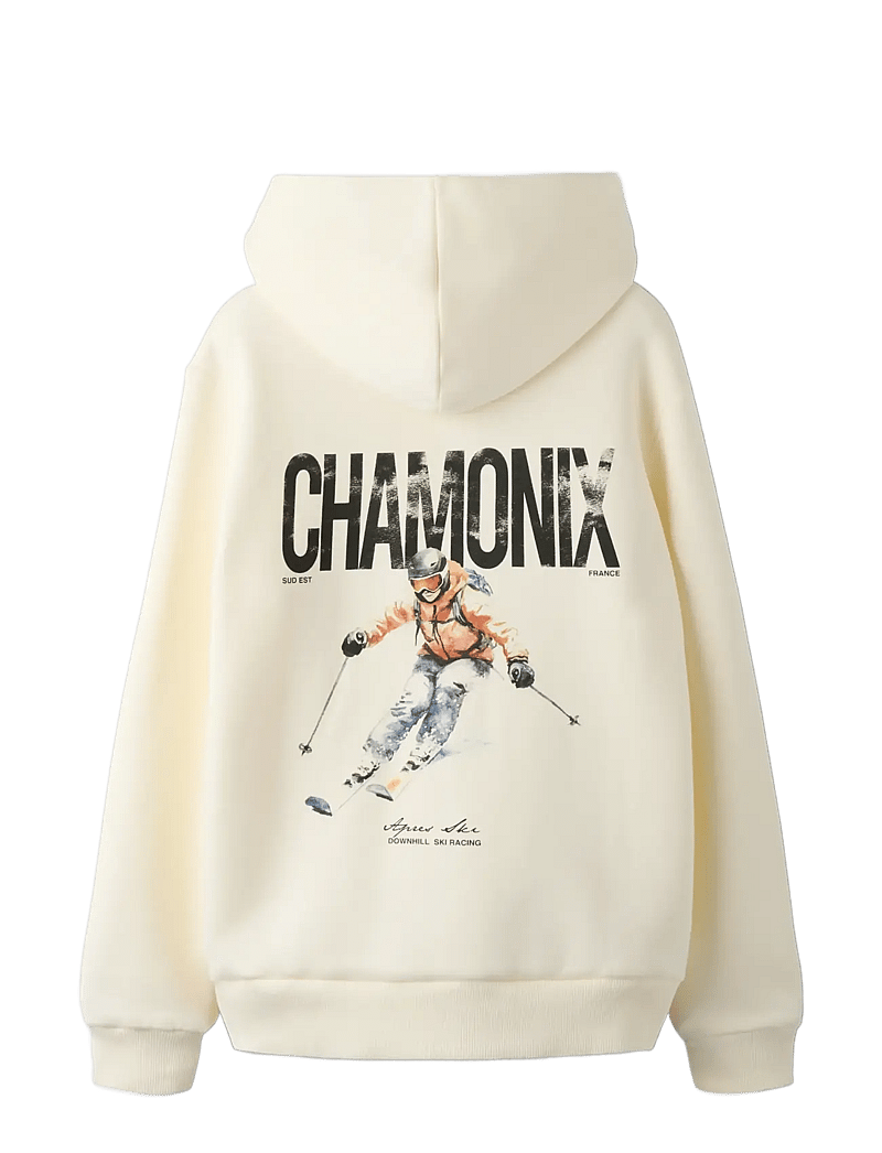 LMTD - NLMSKIING LS SWEAT W. HOOD - hættetrøjer - antique white - 2