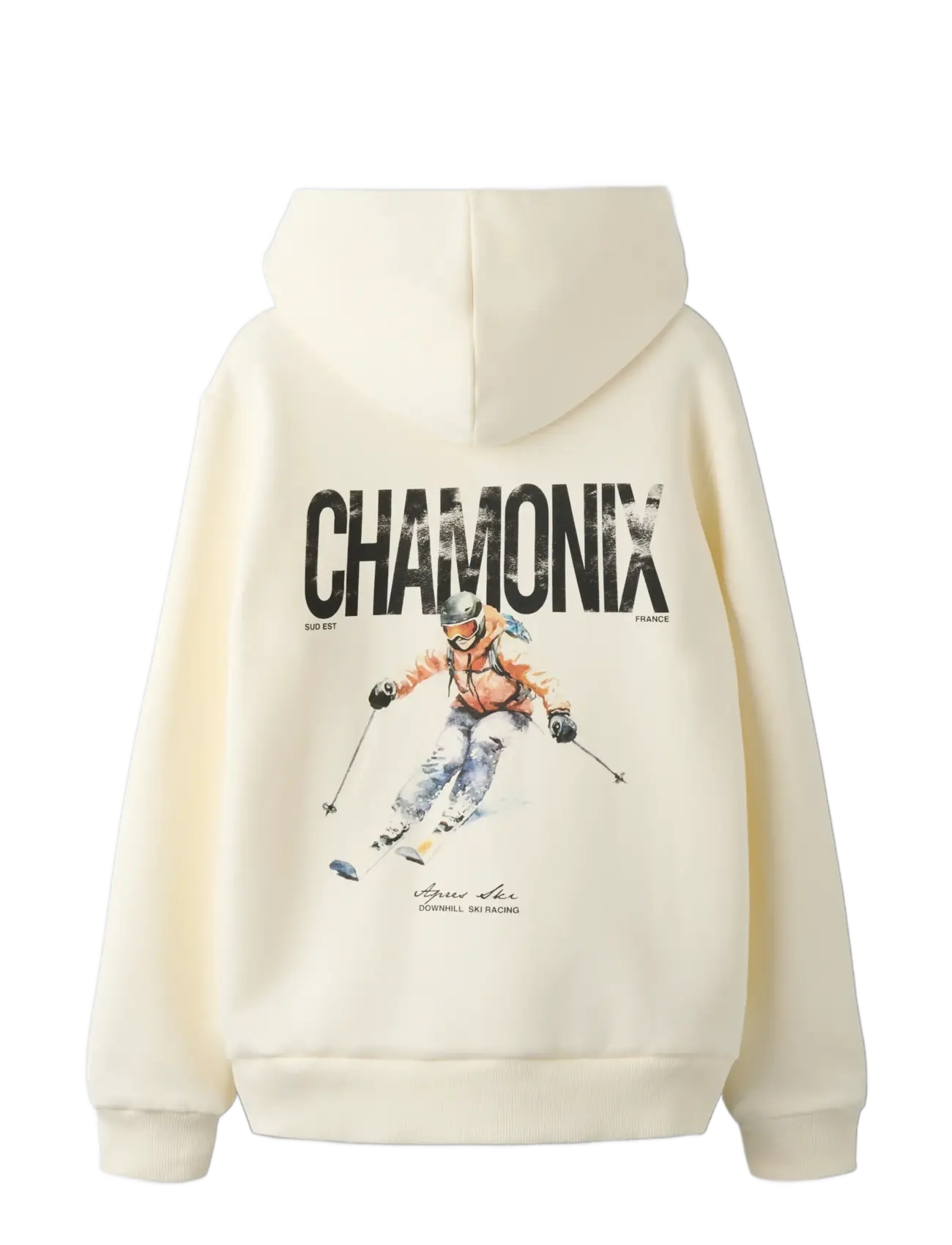 LMTD - NLMSKIING LS SWEAT W. HOOD - kapuutsiga dressipluusid - antique white - 2