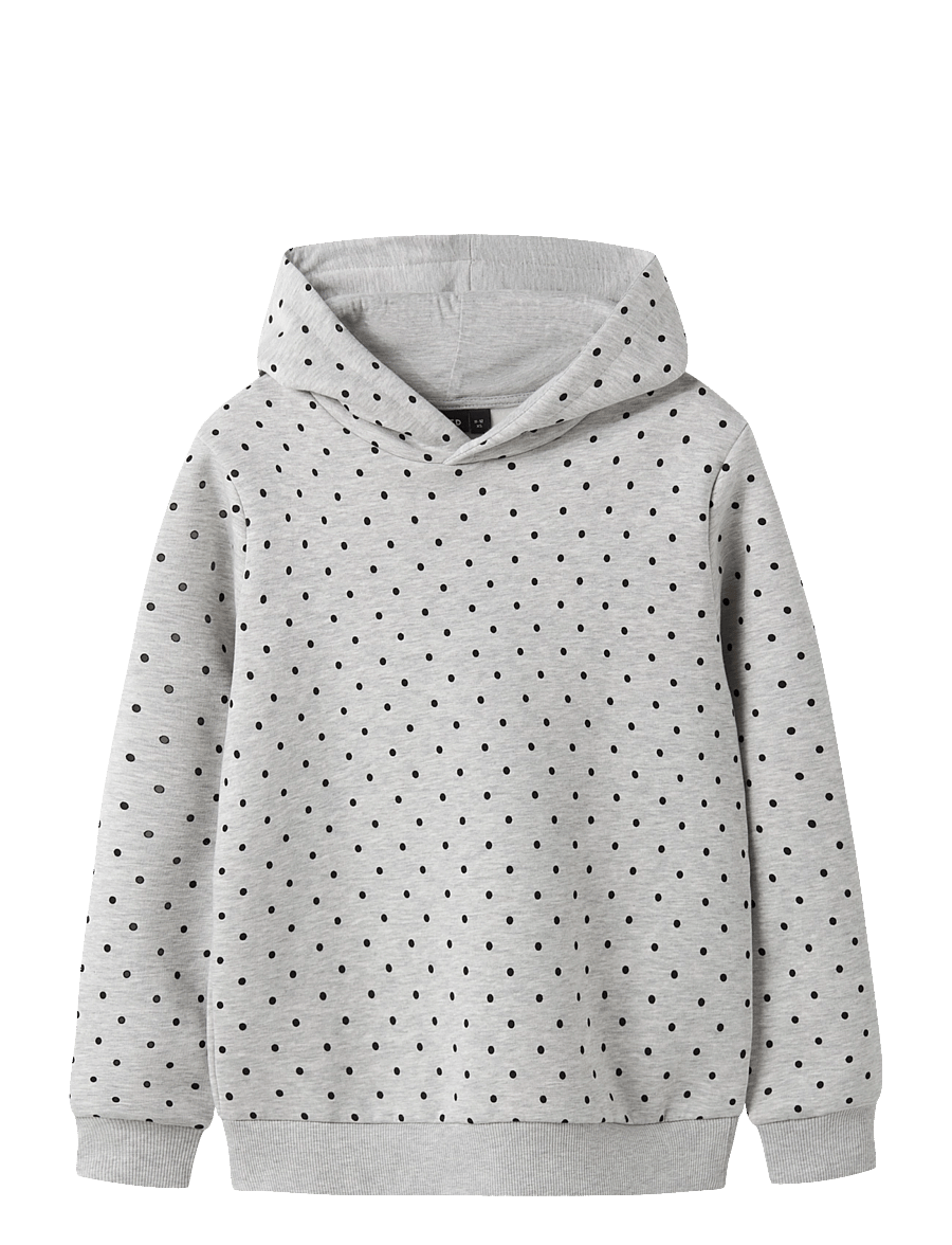 LMTD - NLFDOSSO LS SWEAT W. HOOD - light grey melange - 0