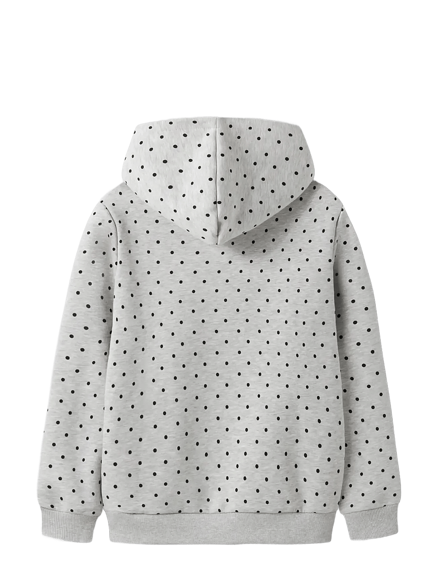 LMTD - NLFDOSSO LS SWEAT W. HOOD - light grey melange - 1