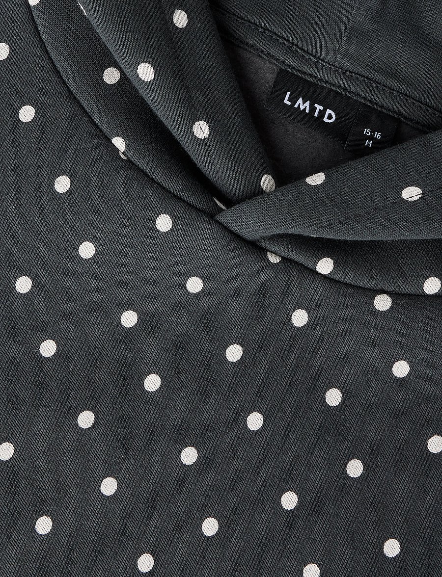 LMTD - NLFDOSSO LS SWEAT W. HOOD - huvtröjor - pirate black - 4