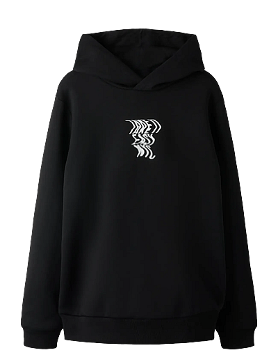 LMTD NLMTAKE LS SWEAT W. HOOD - Kapuzenpullover - BLACK / black