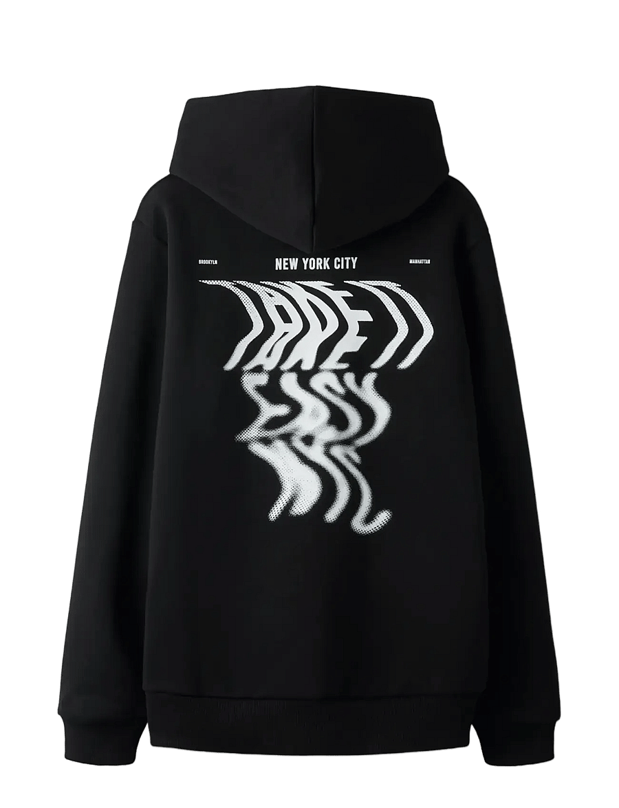 LMTD - NLMTAKE LS SWEAT W. HOOD - hoodies - black - 1