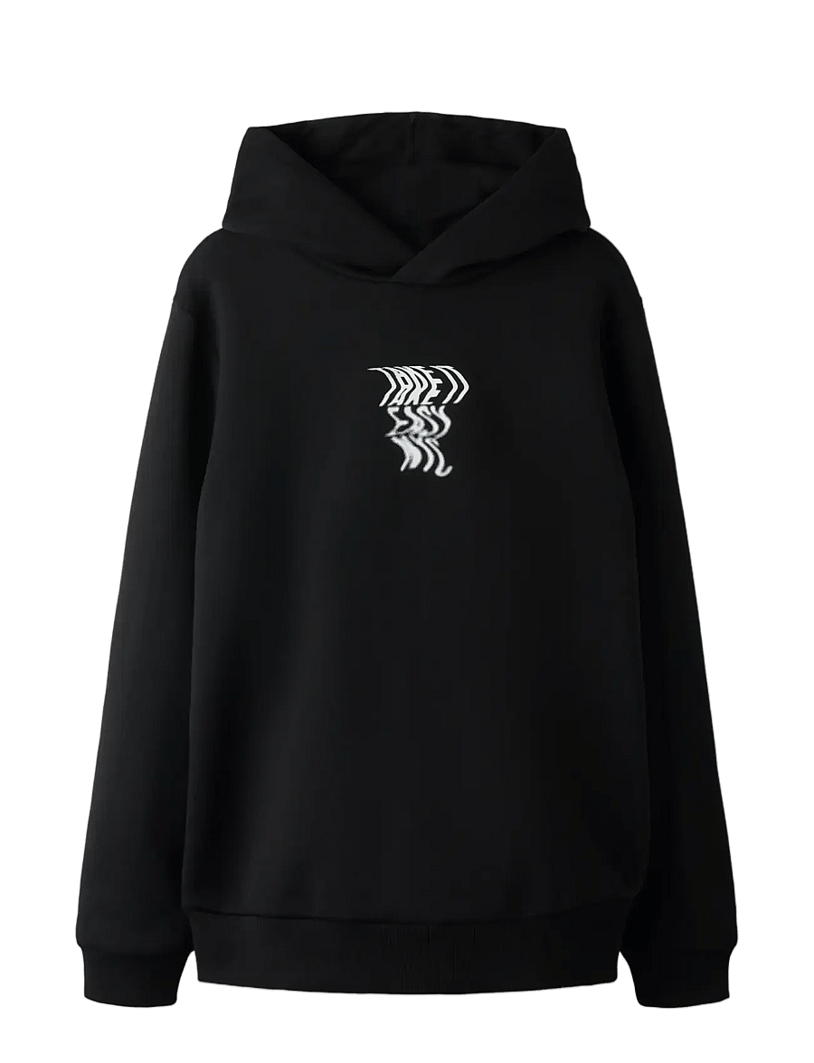 LMTD - NLMTAKE LS SWEAT W. HOOD - hoodies - black - 2
