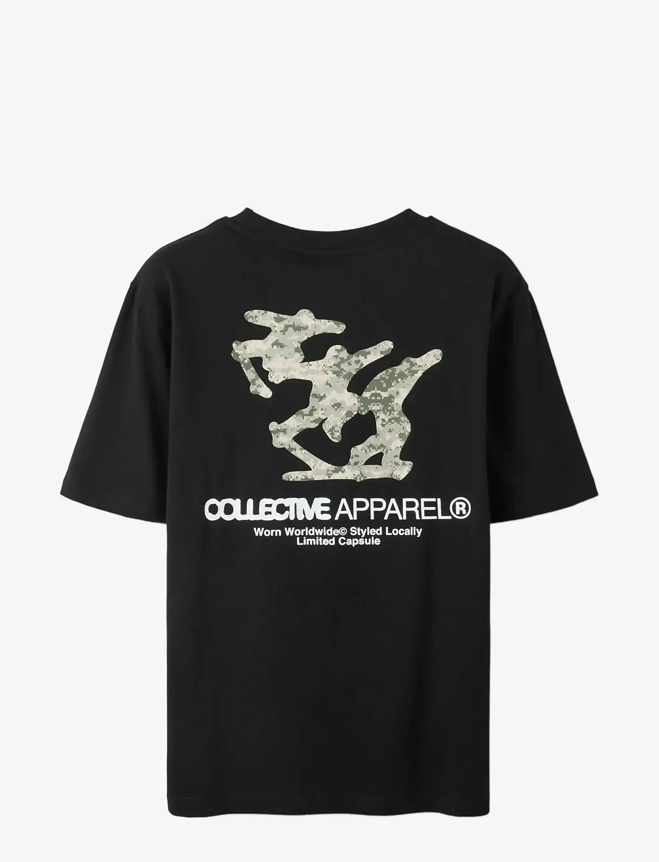 LMTD - NLMUNDIFINED SS L TOP - kortærmede t-shirts - black - 1
