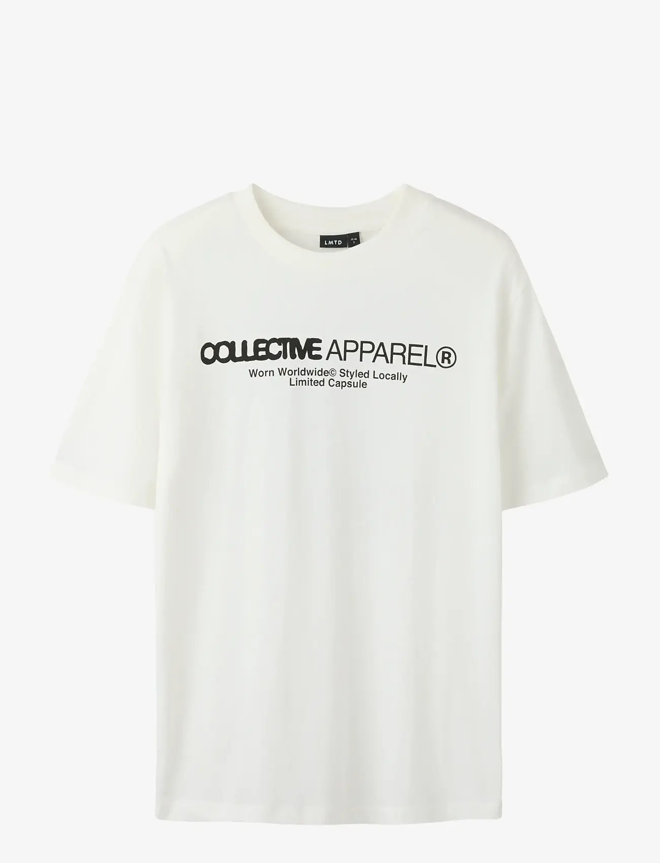 LMTD - NLMUNDIFINED SS L TOP - kortærmede t-shirts - white alyssum - 0