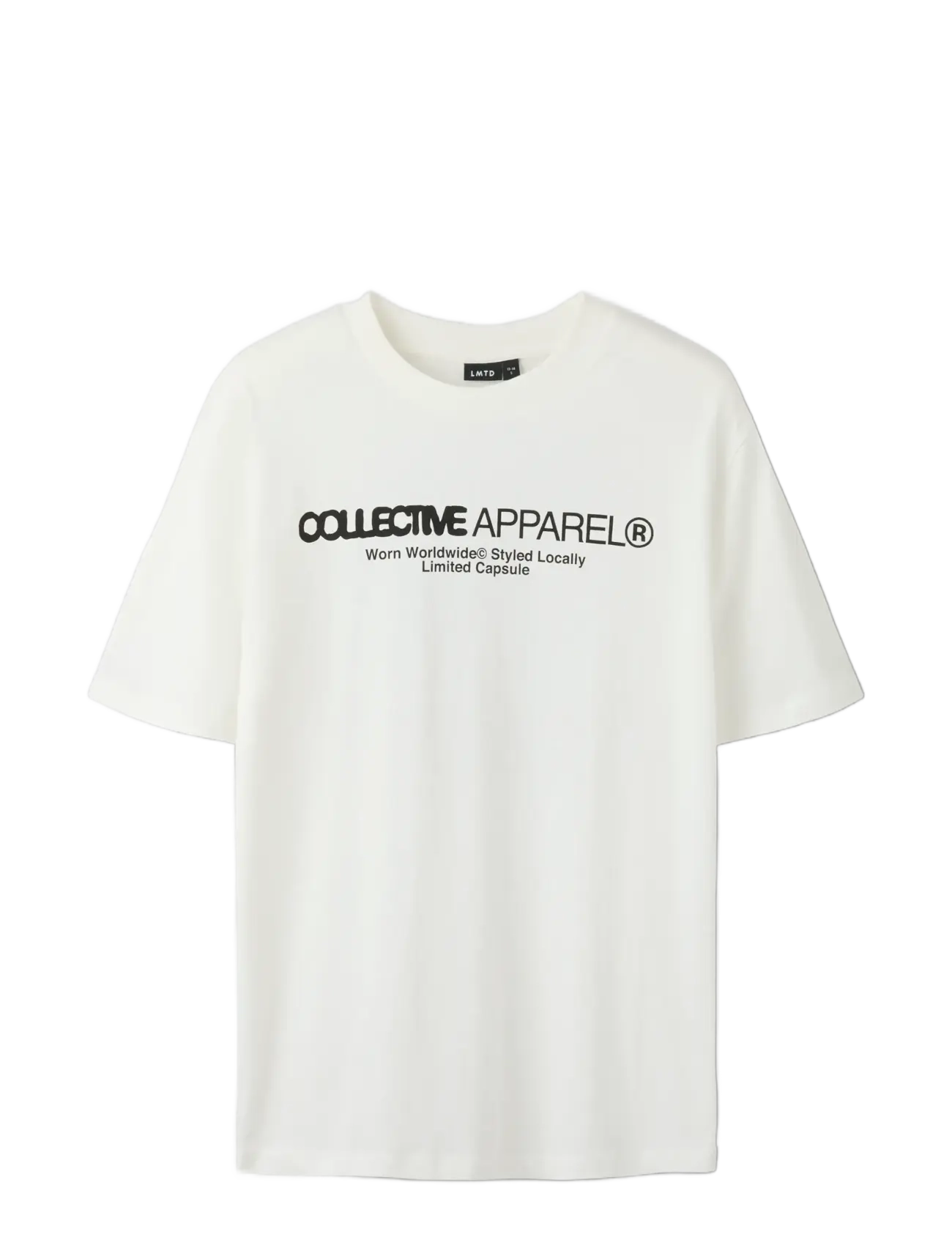 LMTD - NLMUNDIFINED SS L TOP - kortærmede t-shirts - white alyssum - 2