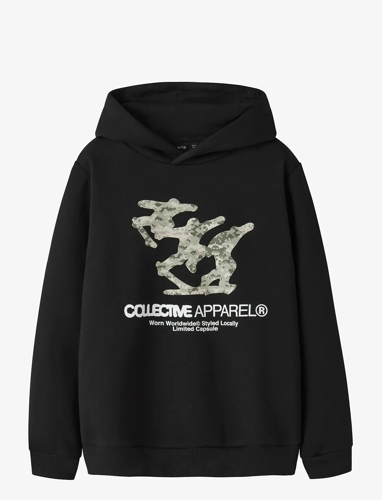 LMTD - NLMUNDIFINED LS SWEAT W. HOOD - kapuzenpullover - black - 1