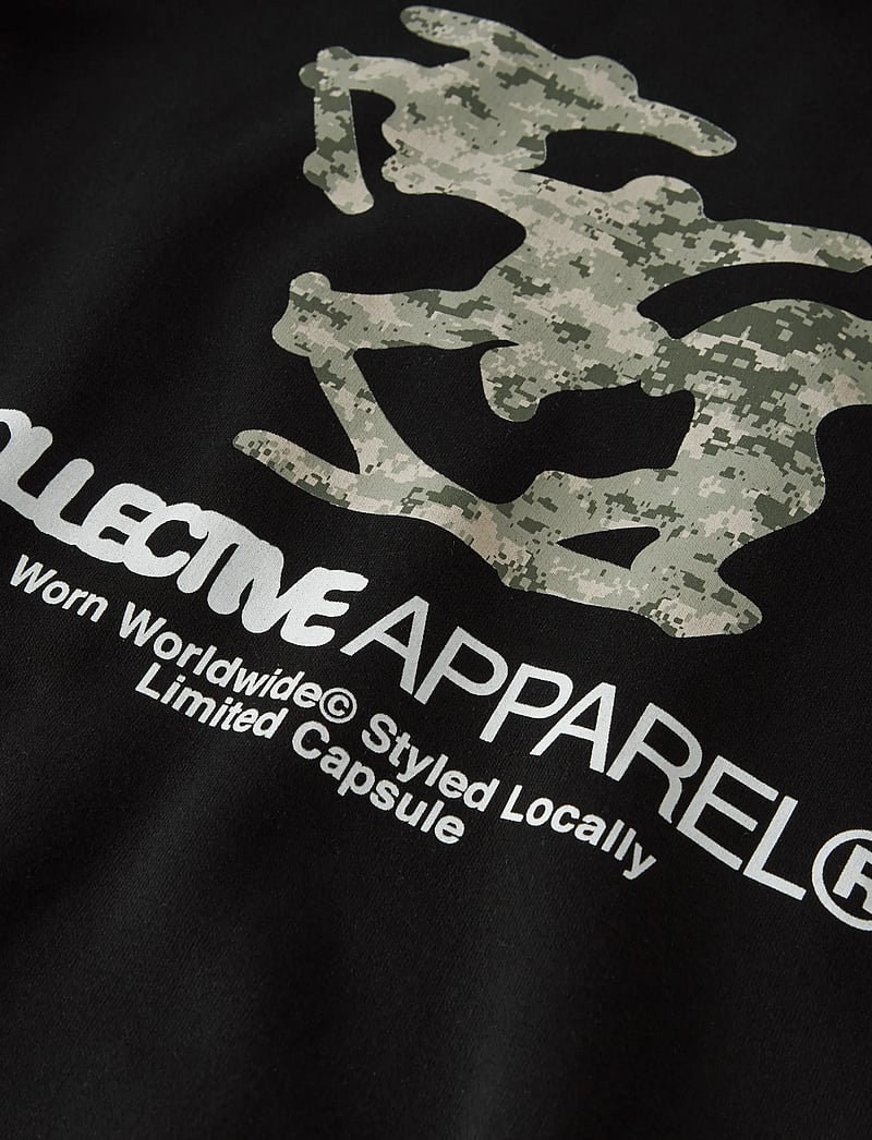 LMTD - NLMUNDIFINED LS SWEAT W. HOOD - kapuzenpullover - black - 3