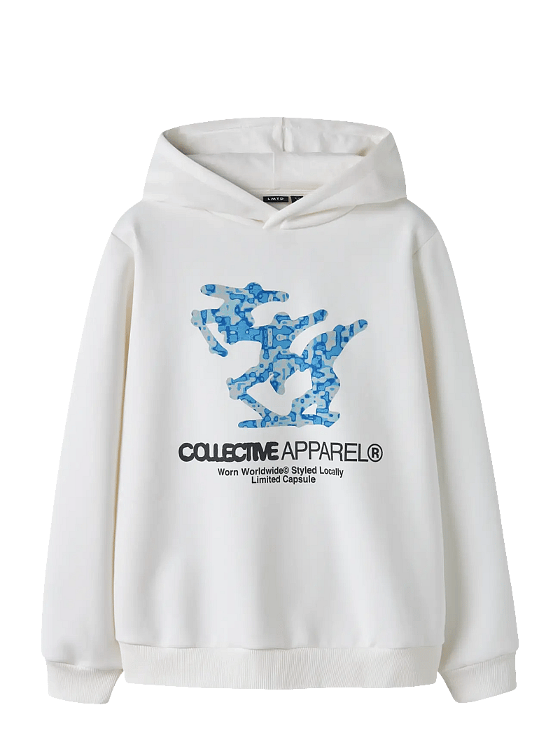LMTD - NLMUNDIFINED LS SWEAT W. HOOD - kapuzenpullover - white alyssum - 1