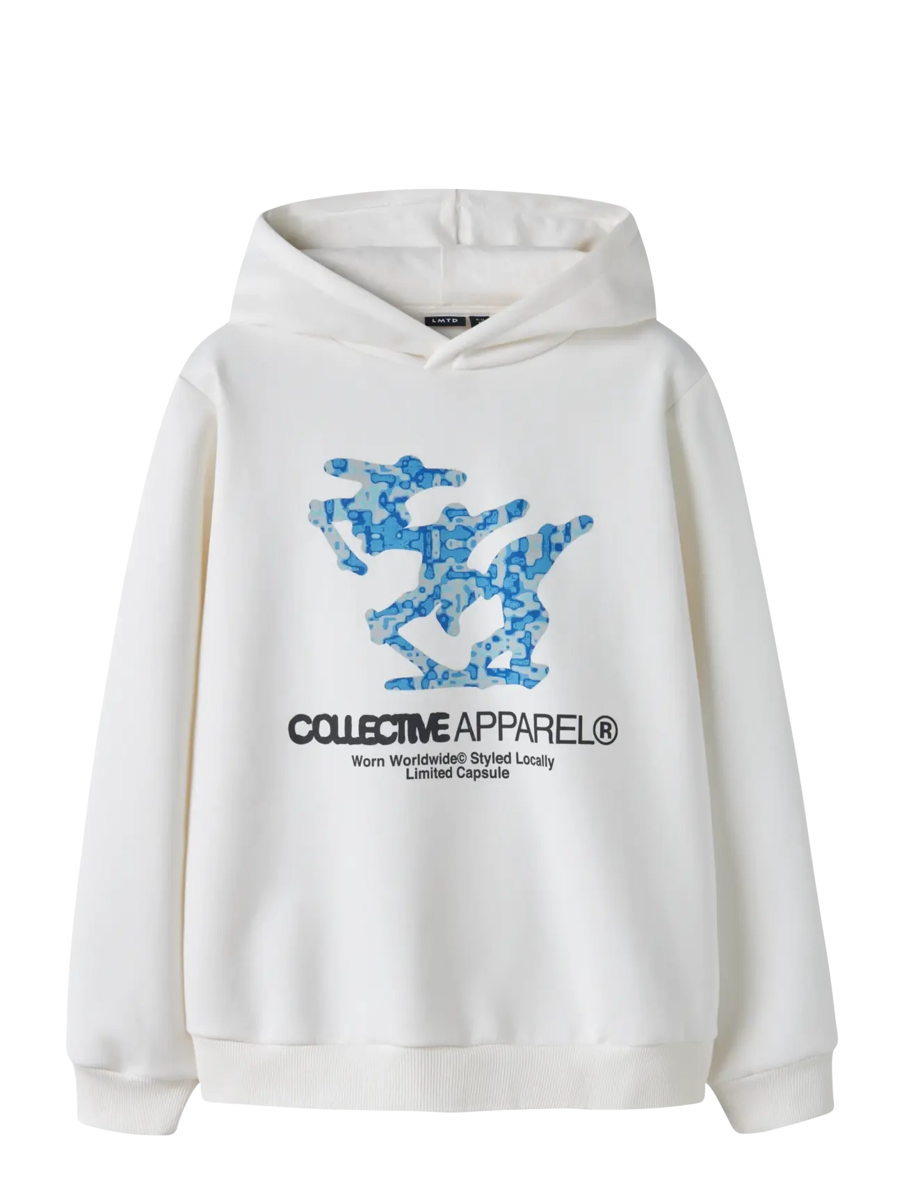 LMTD NLMUNDIFINED LS SWEAT W. HOOD - 4 for 3 - WHITE ALYSSUM / cream