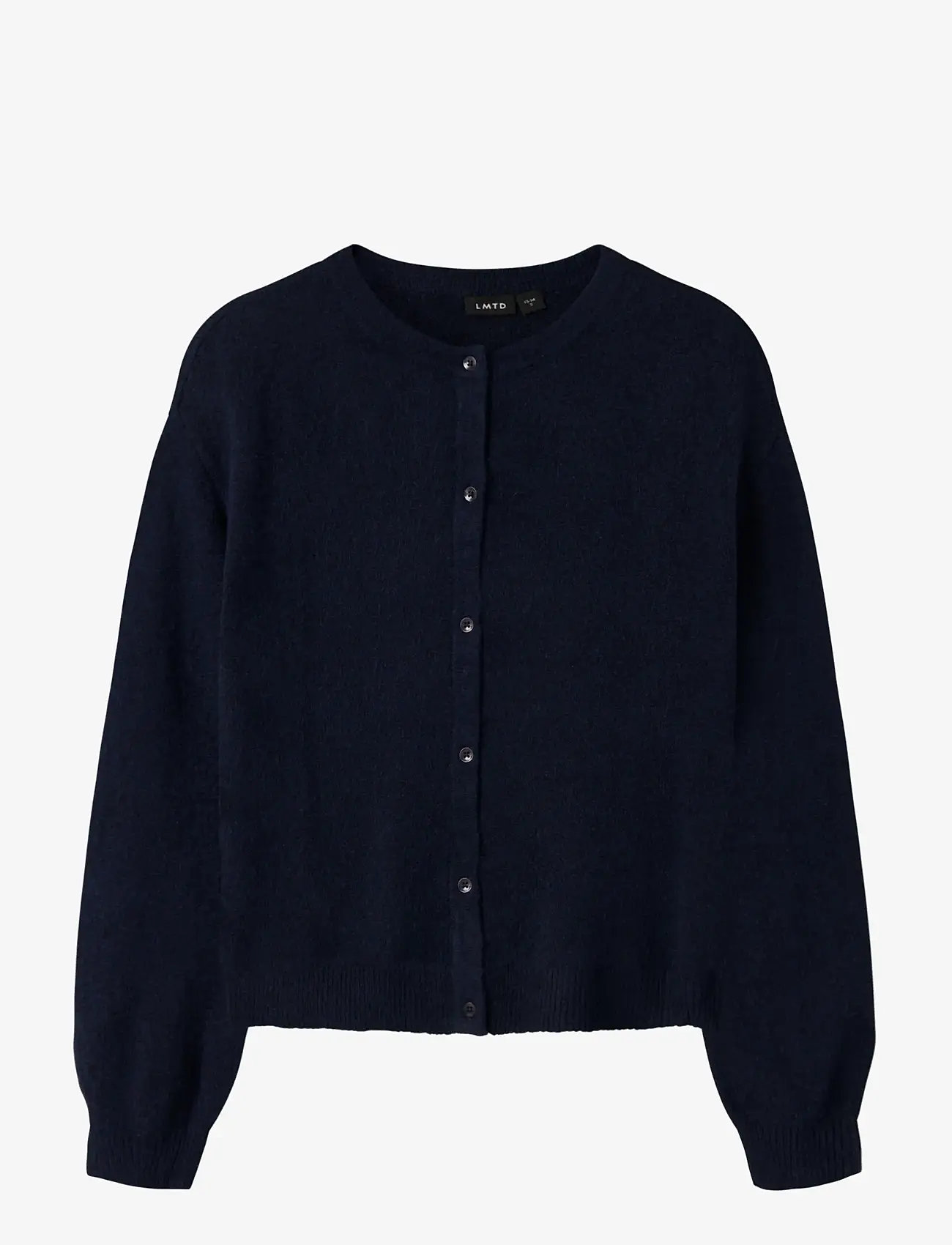 LMTD - NLFLODET LS SHORT KNIT CARDIGAN - cardigans - dark sapphire - 1