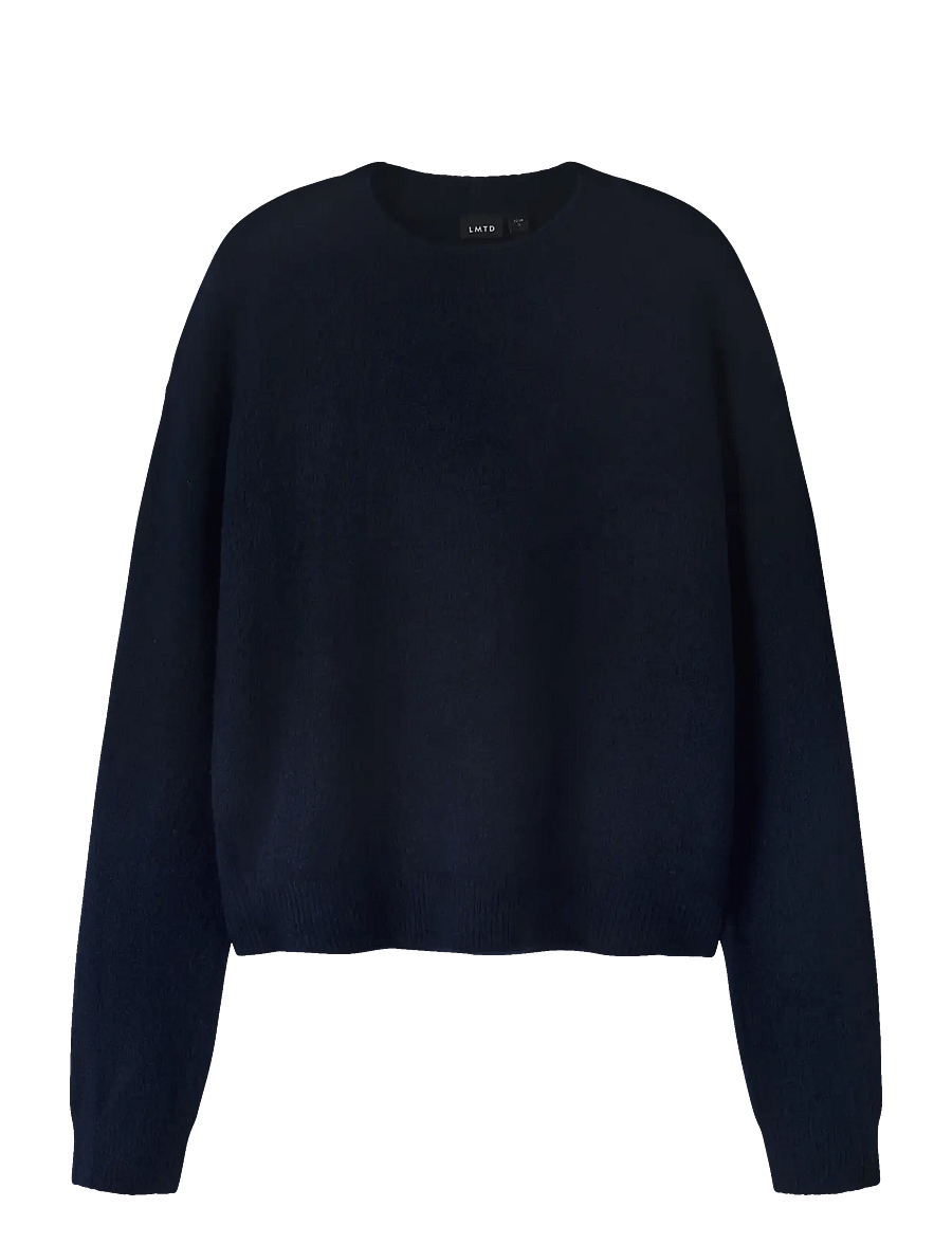 LMTD - NLFLODETT LS SHORT KNIT - megztiniai - dark sapphire - 0