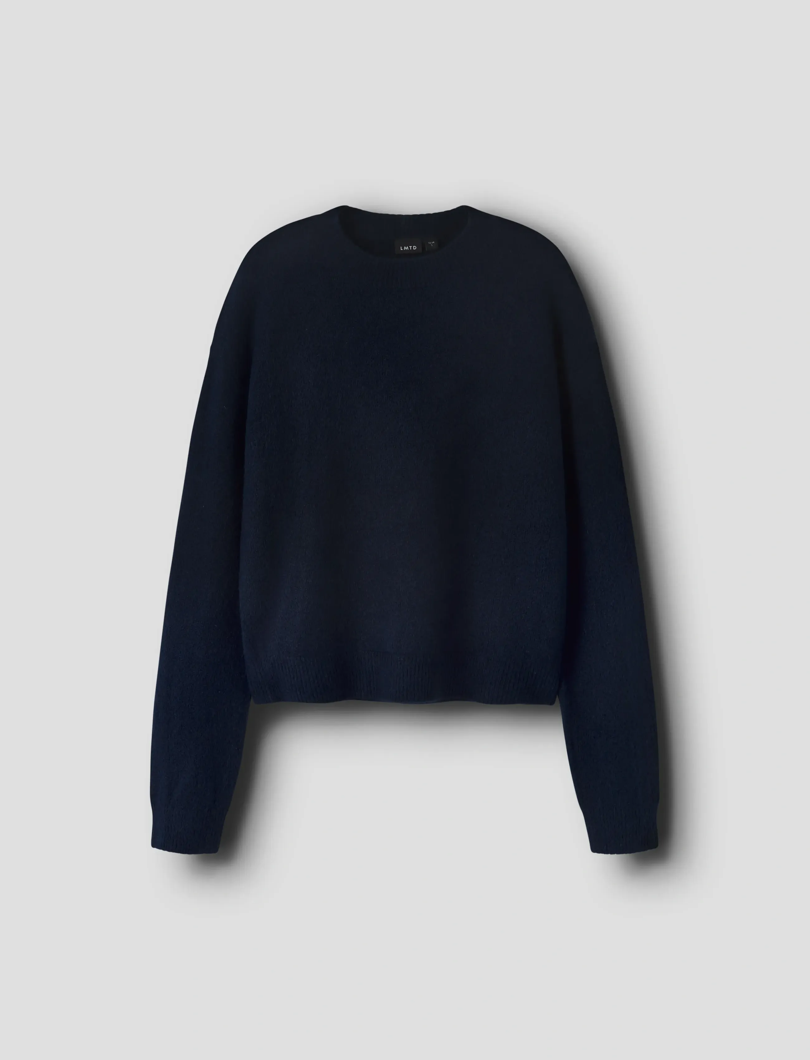 LMTD NLFLODETT LS SHORT KNIT - Pullover - DARK SAPPHIRE / navy