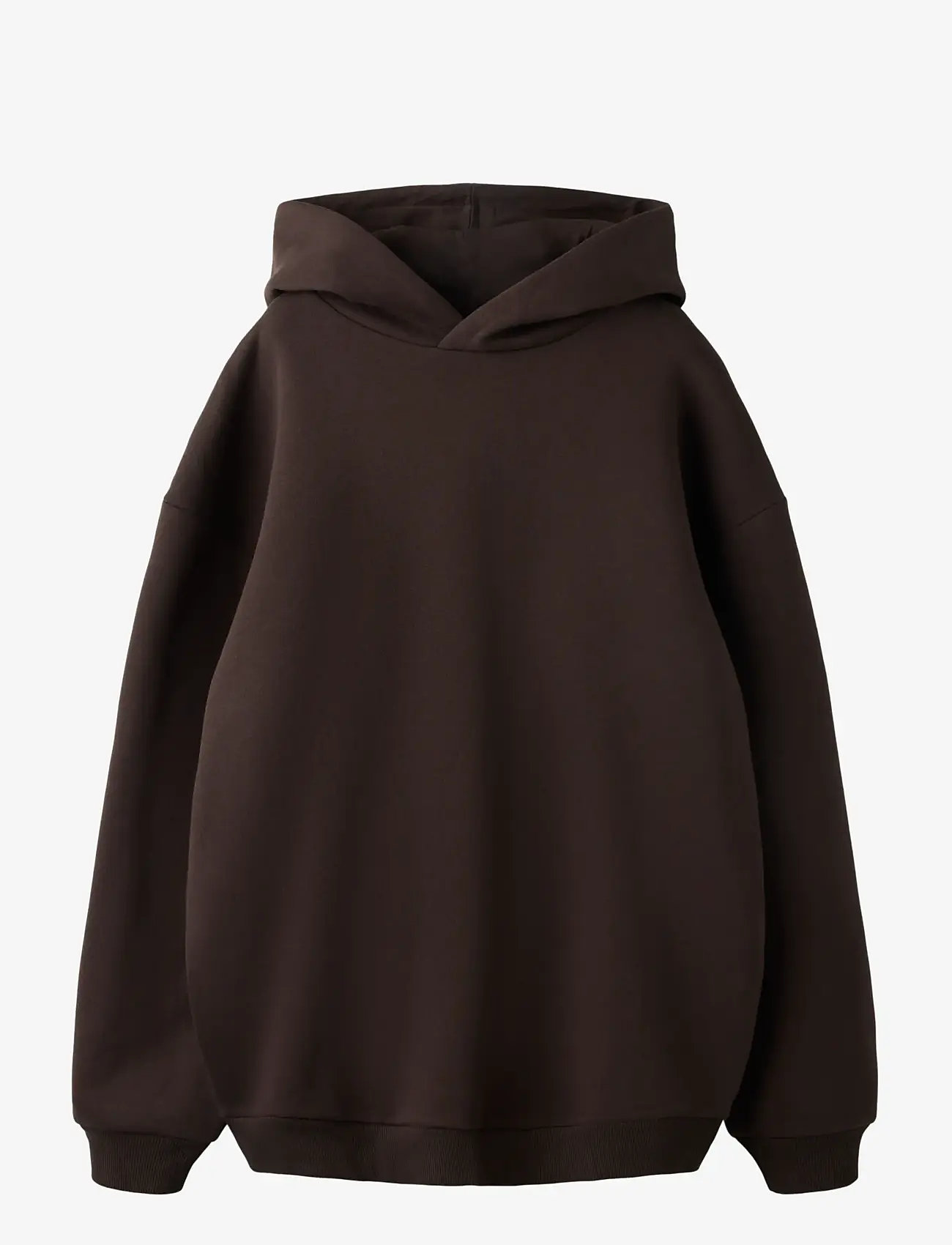 LMTD - NLNRENAR LS BRU LOOSE SWEAT W. HOOD - kapuutsiga dressipluusid - black coffee - 1