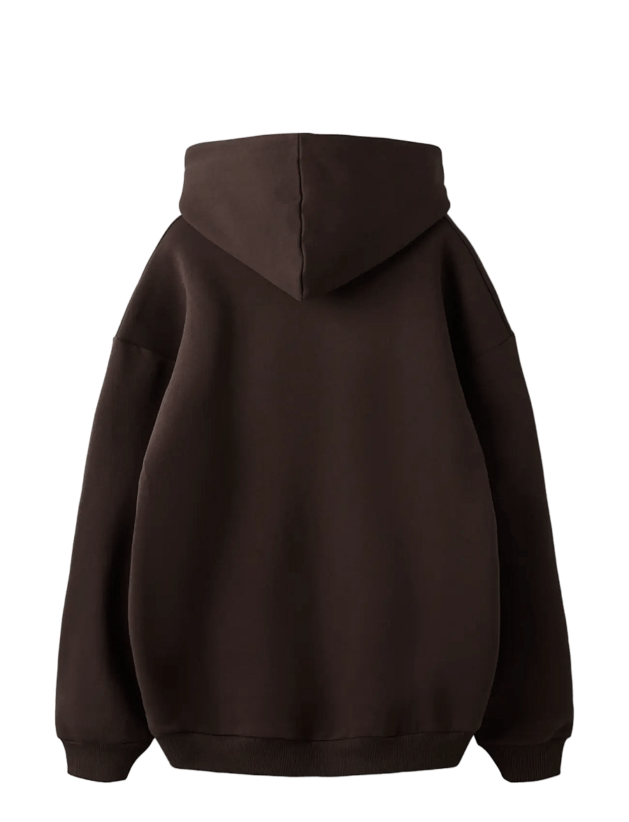 LMTD - NLNRENAR LS BRU LOOSE SWEAT W. HOOD - hettegensere - black coffee - 2
