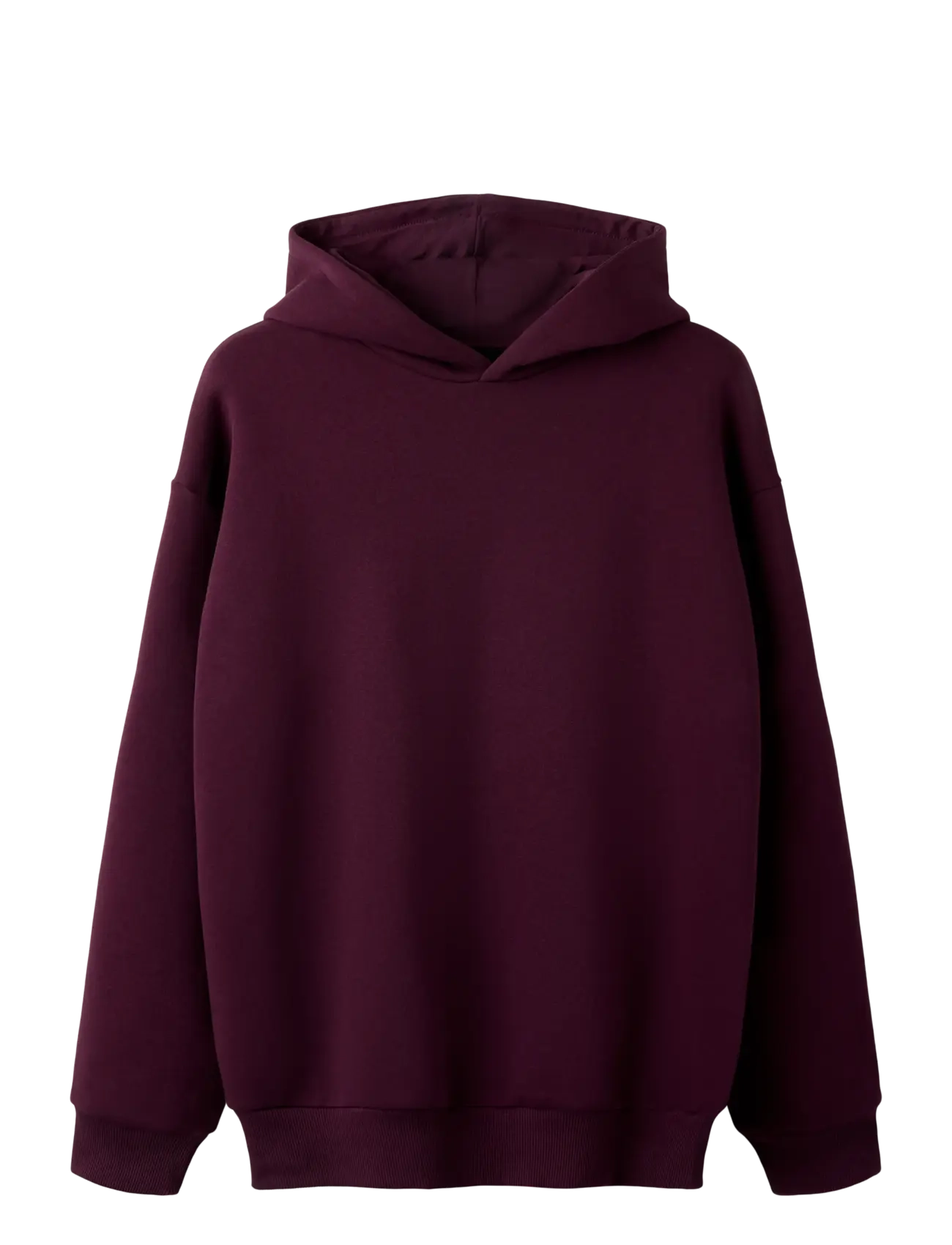LMTD NLNRENAR LS BRU LOOSE SWEAT W. HOOD - Överdelar - FIG / burgundy