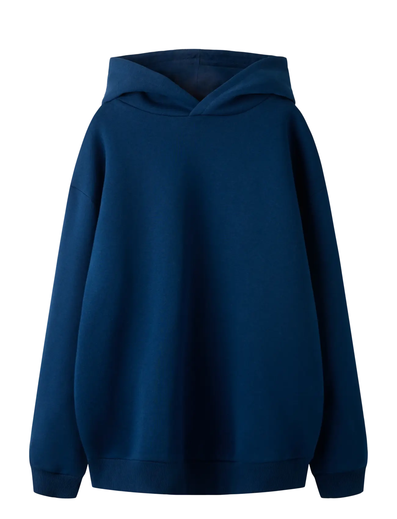 NLNRENAR LS BRU LOOSE SWEAT W. HOOD - PAGEANT BLUE