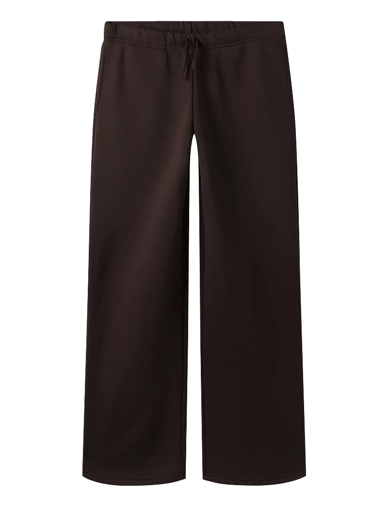 LMTD - NLFRENAR LW BRU WIDE SWEAT PANT - sweatpants - black coffee - 1