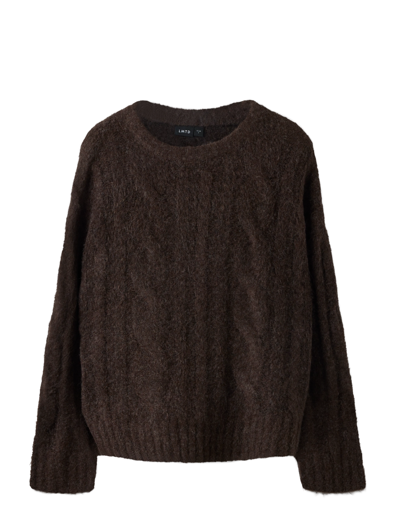 LMTD NLFKLEAVECABLE LS SHORT KNIT NOOS - LMTD - CHOCOLATE BROWN / brown