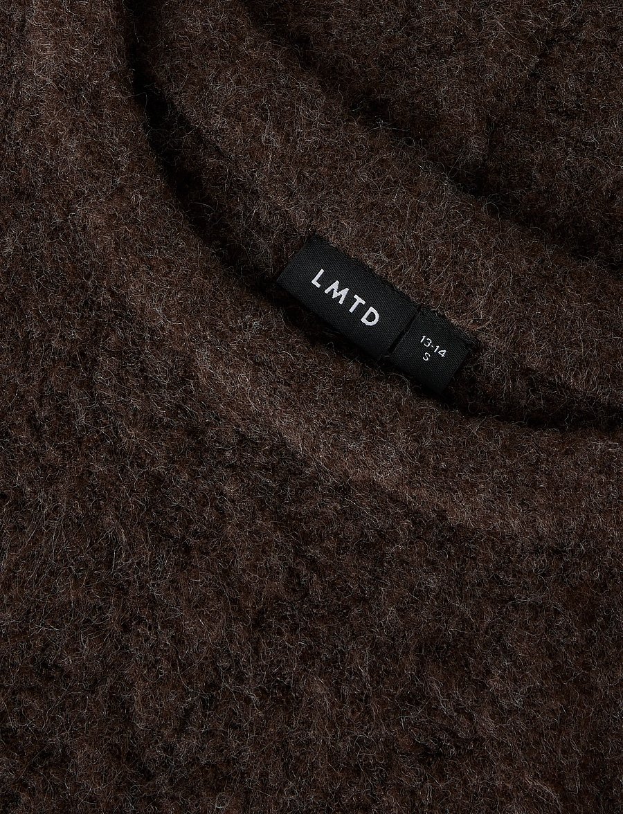 LMTD - NLFKLEAVECABLE LS SHORT KNIT NOOS - pullover - chocolate brown - 4