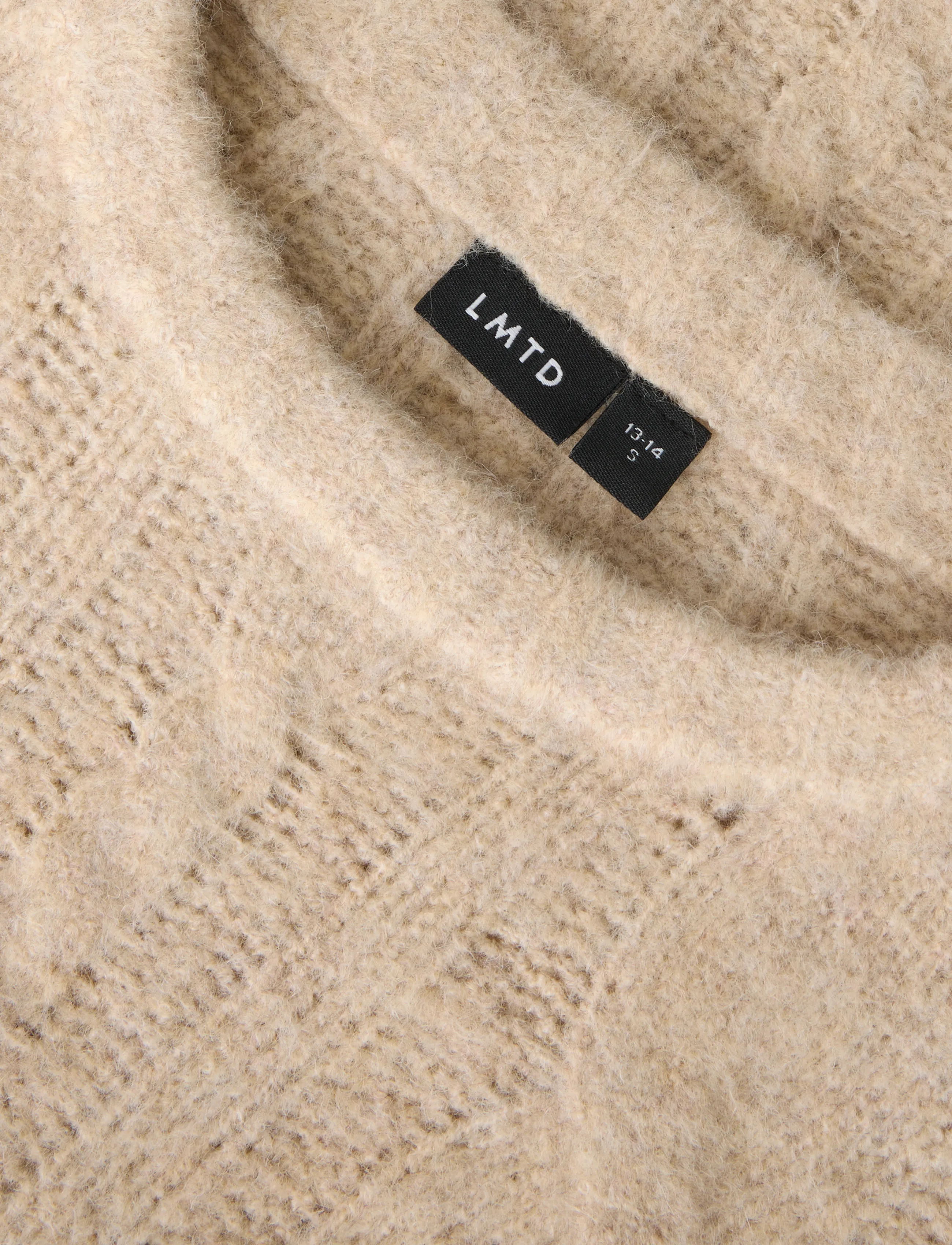 LMTD - NLFKLEAVECABLE LS SHORT KNIT NOOS - pullover - oatmeal - 5