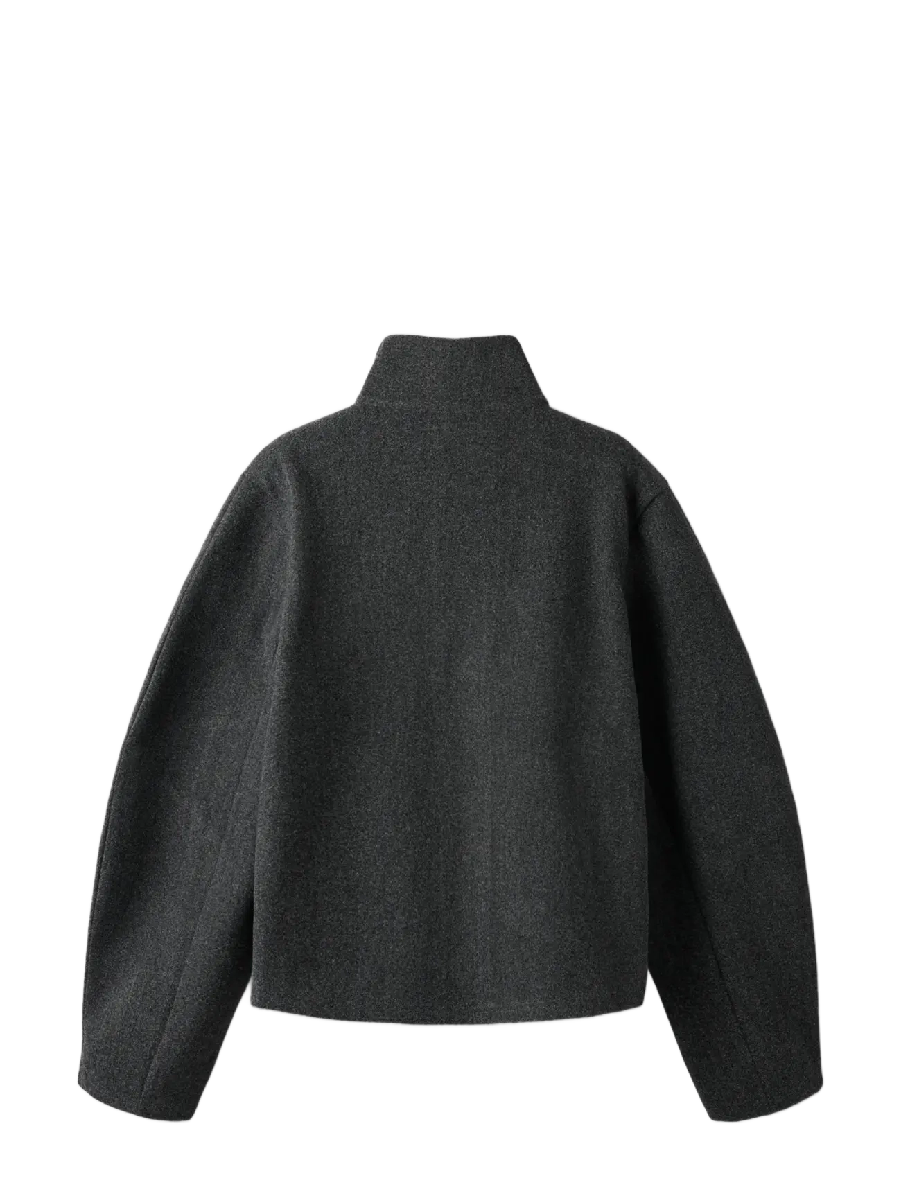 LMTD - NLFBARINA LS SHORT JACKET - puffer & padded - dark grey melange - 1