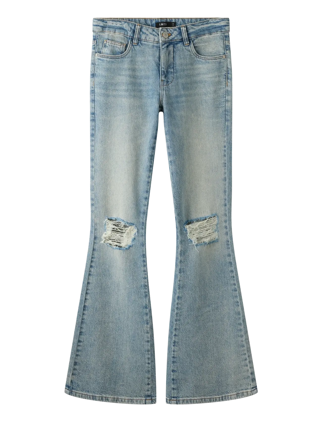 LMTD NLFBINA USD DNM LW FLARED PANT - Bottoms - LIGHT BLUE DENIM / blue