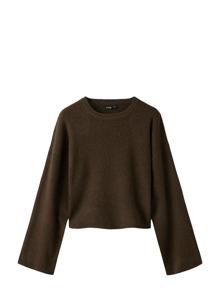 LMTD - NLFHEAVY LS SHORT FITTED KNIT - trøjer - delicioso - 2