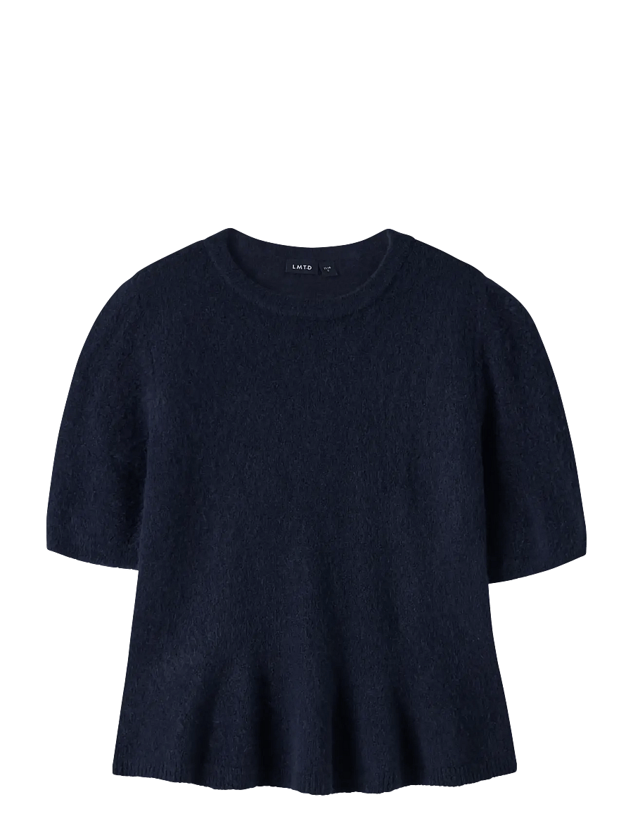 LMTD - NLFLODET SS SHORT PEBLUM KNIT - dark sapphire - 0