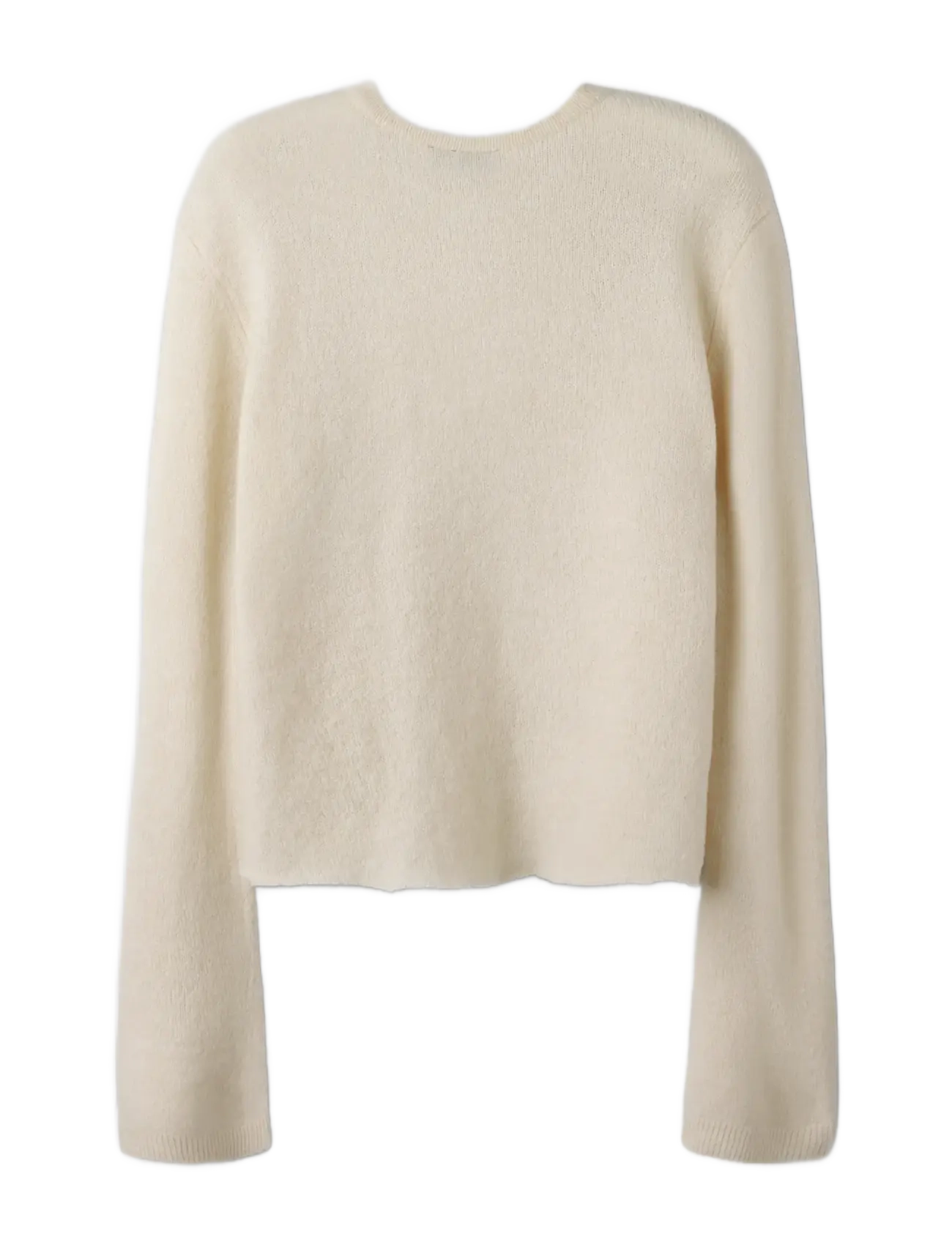 LMTD - NLFLODET STUD LS SHORT S KNIT - trøjer - antique white - 1