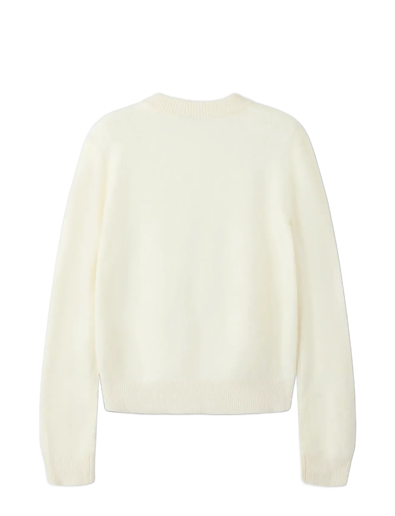 LMTD - NLFLODET STUD LS SHORT S KNIT - pullover - antique white - 1
