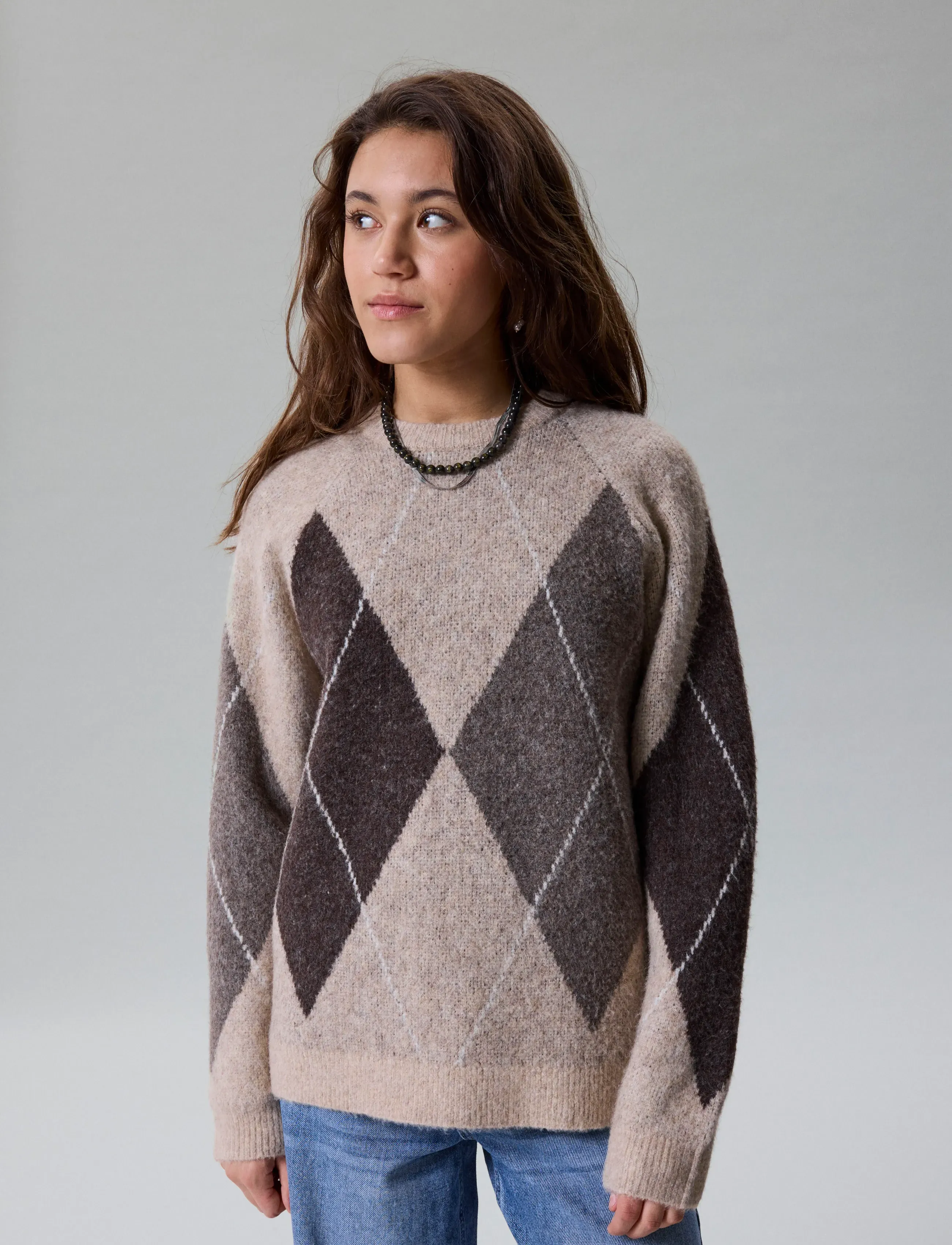 LMTD - NLFKLEAVEHARLEKIN LS SHORT KNIT - peyote - 2