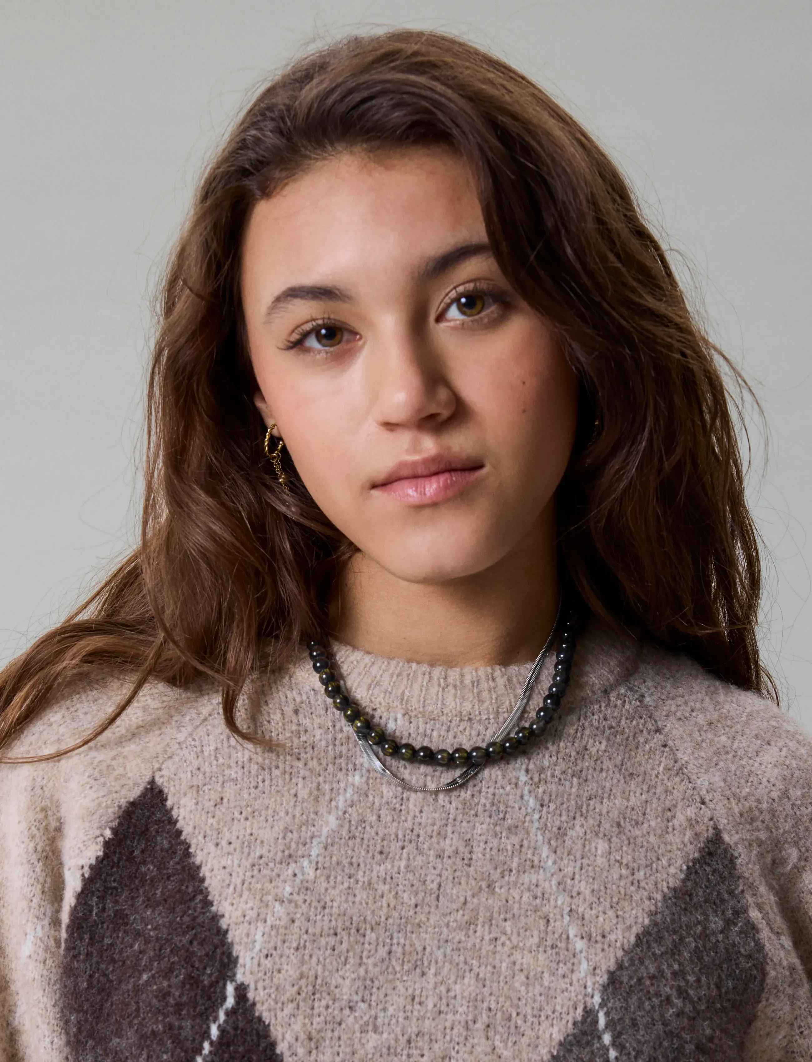 LMTD - NLFKLEAVEHARLEKIN LS SHORT KNIT - peyote - 3