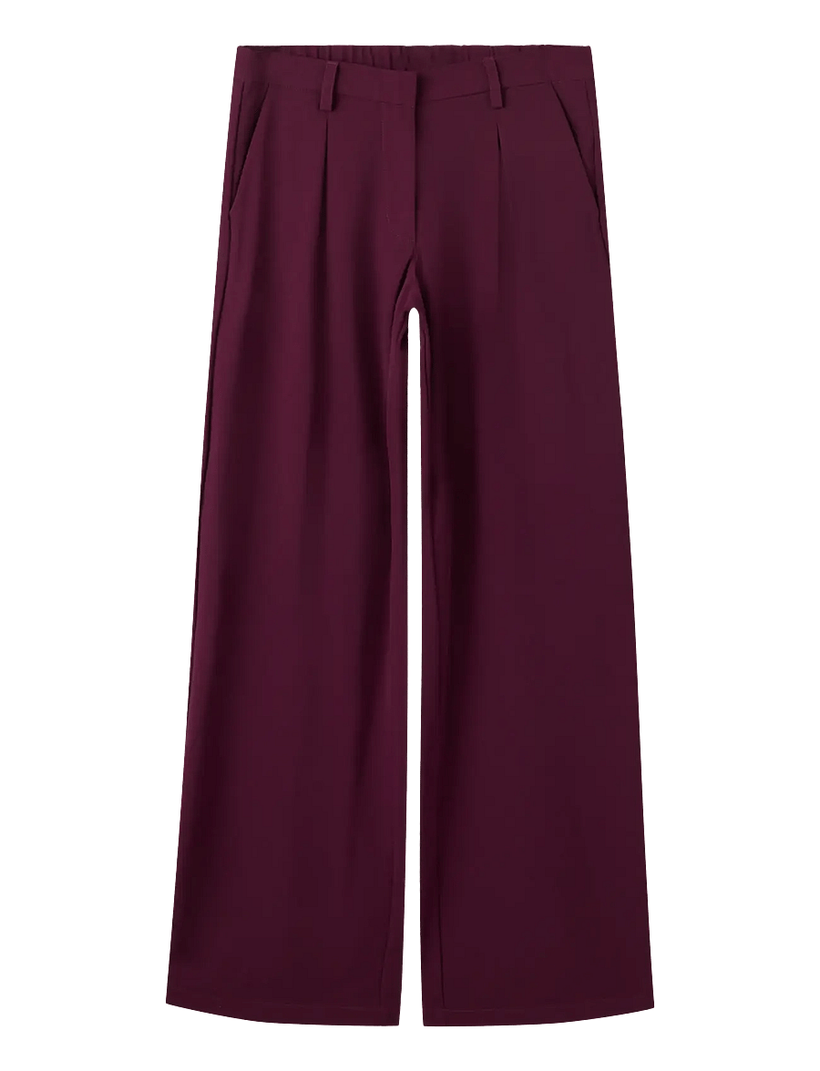 LMTD - NLFLUIS LW X-WIDE PLEAT PANT - byxor - fig - 0