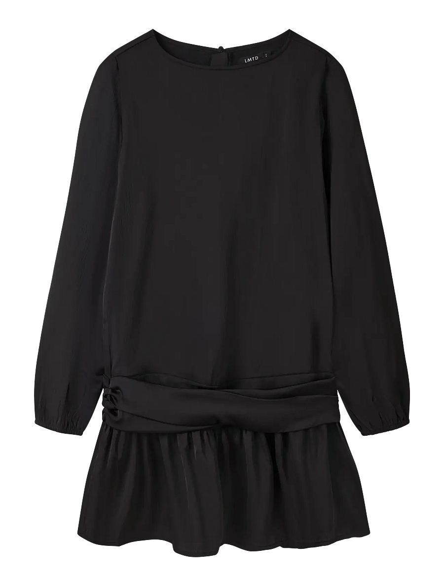 LMTD - NLFROSTA LS SHORT DRESS - pirate black - 0
