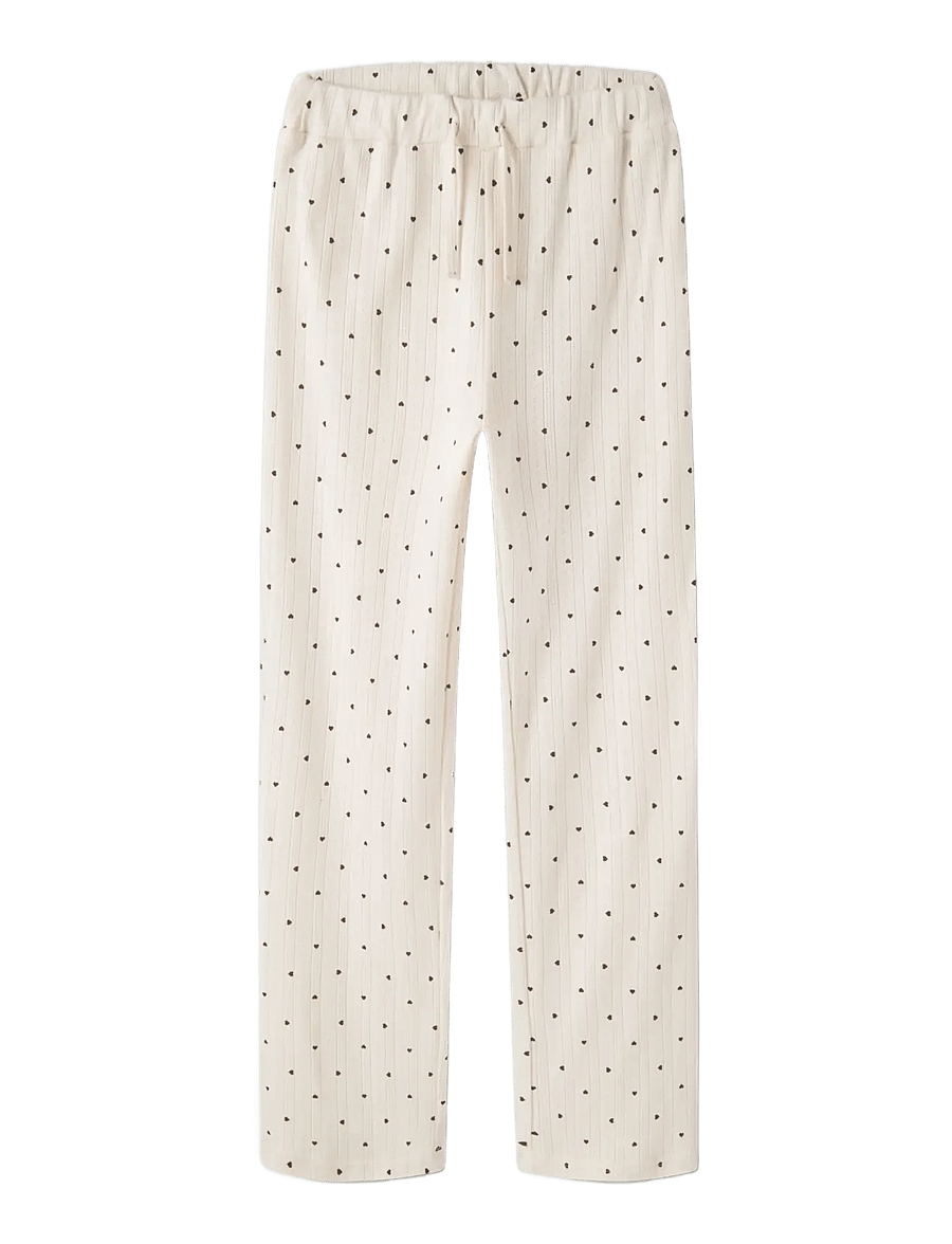 LMTD - NLFSOMINA LS POINTELLE NIGHTSET - pyjama-sets - antique white - 3