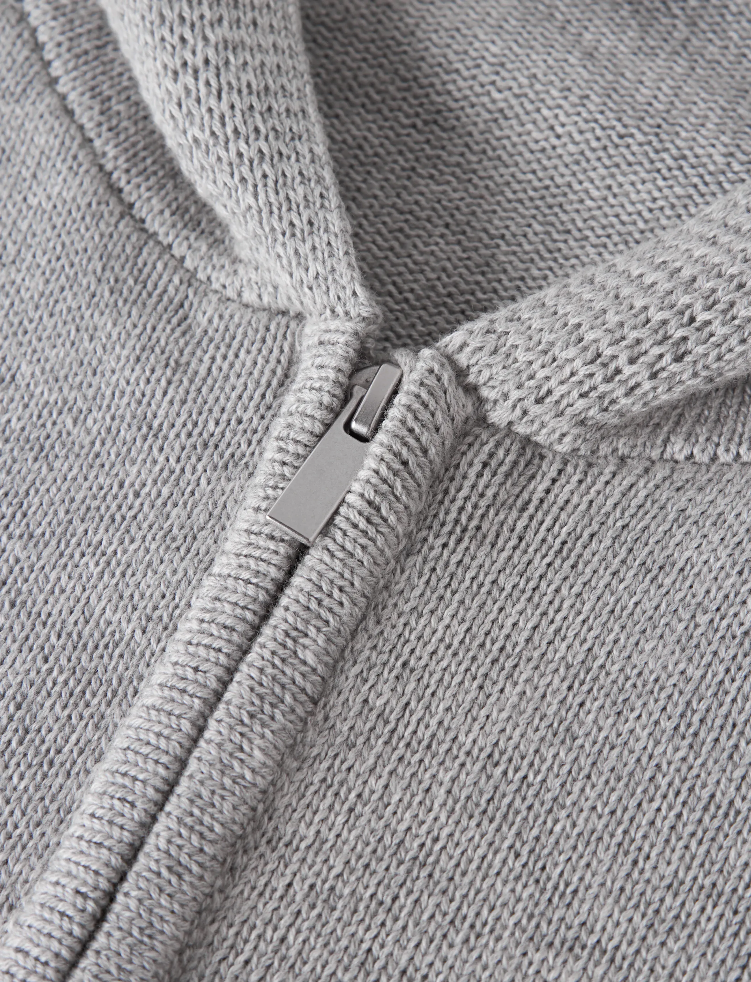 LMTD - NLMNATALAN LS KNIT HOOD CARDIGAN - light jackets - grey melange - 3