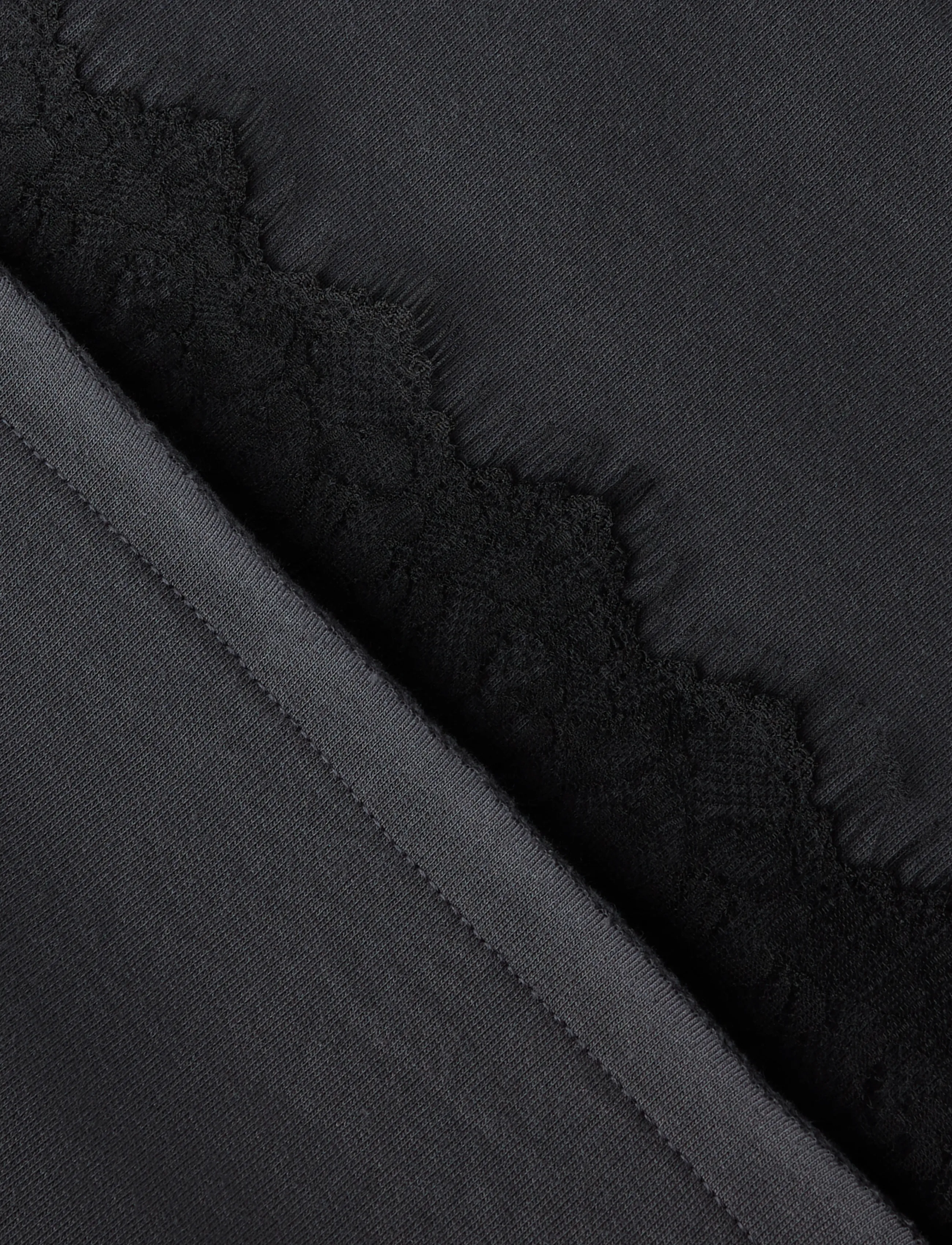 LMTD - NLFBELLA LS LACE TOP - black oyster - 4