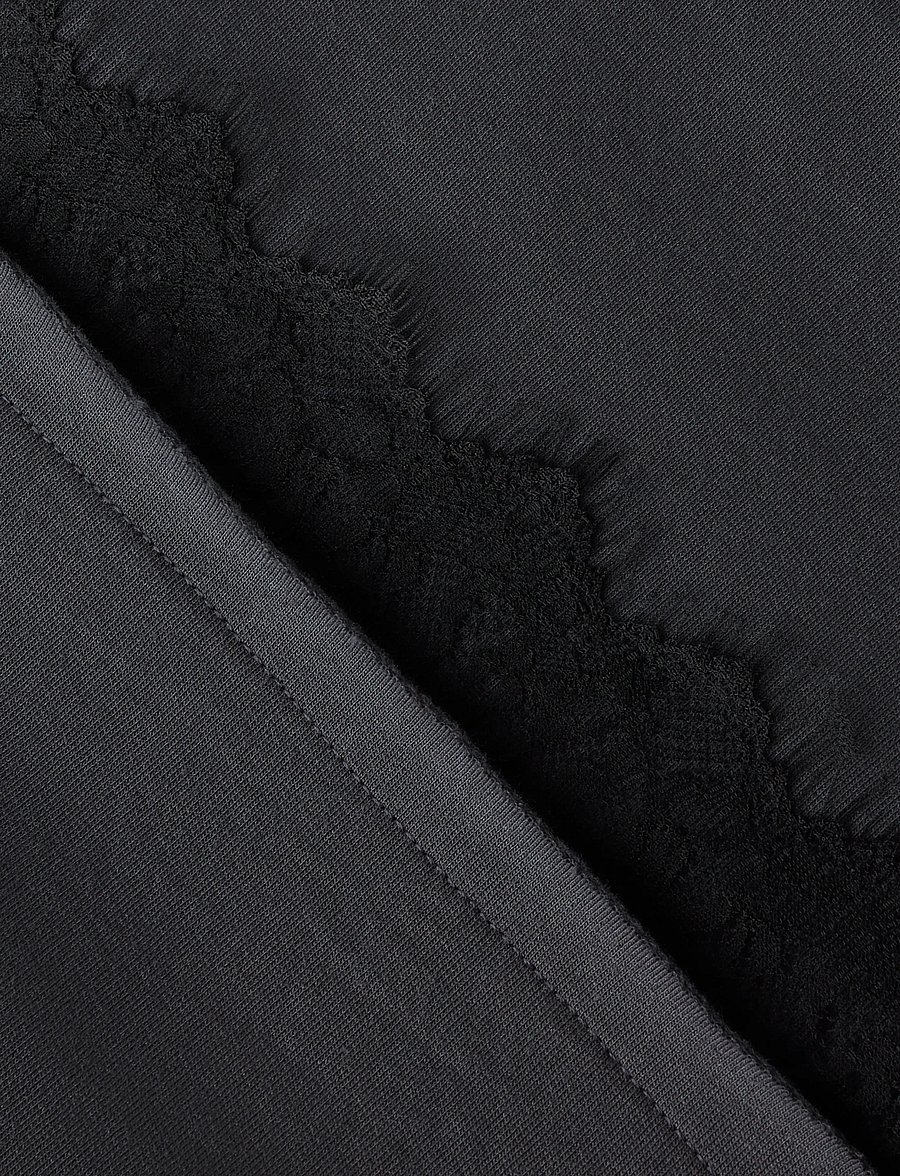 LMTD - NLFBELLA LS LACE TOP - black oyster - 4