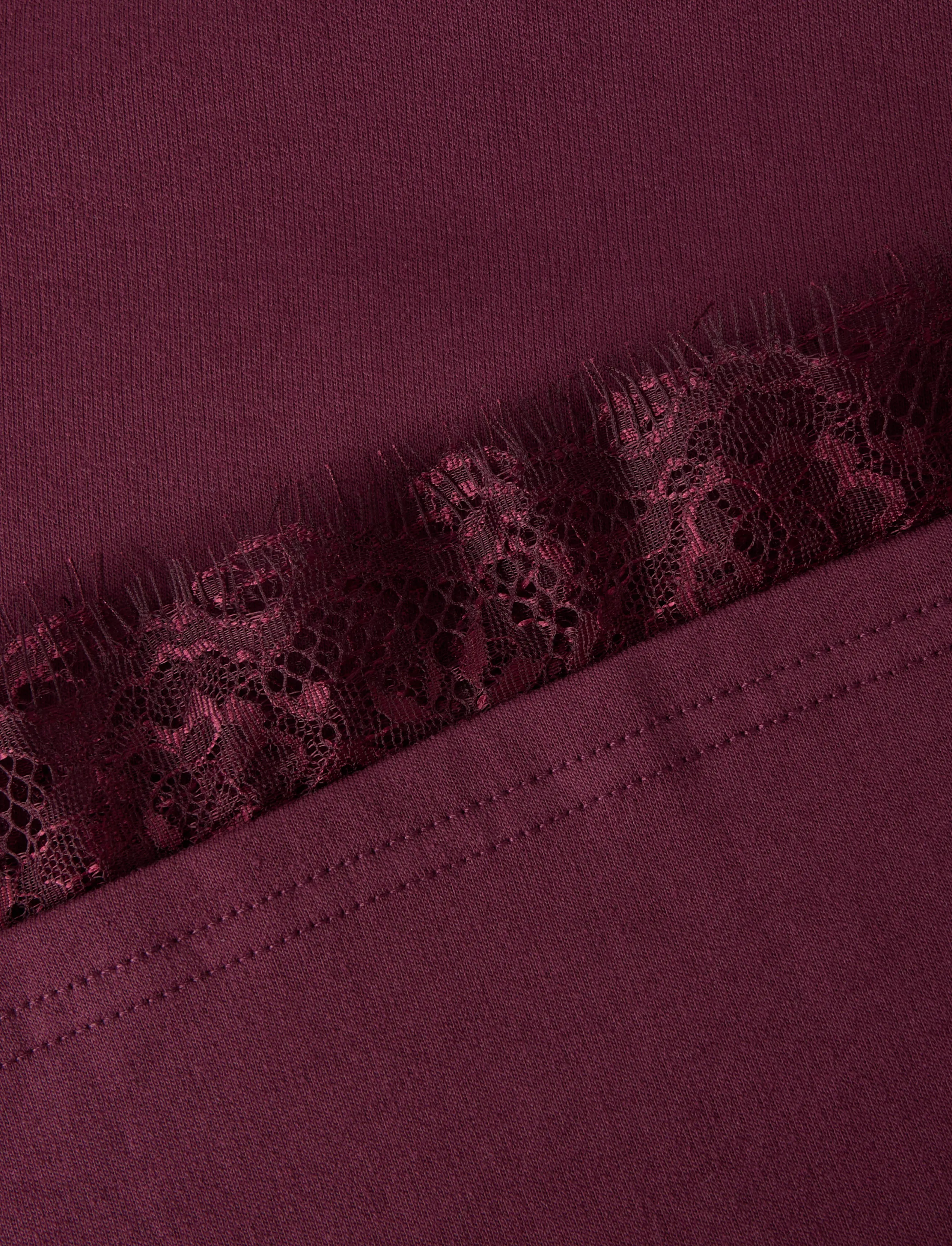 LMTD - NLFBELLA LS LACE TOP - långärmade t-shirts - fig - 1