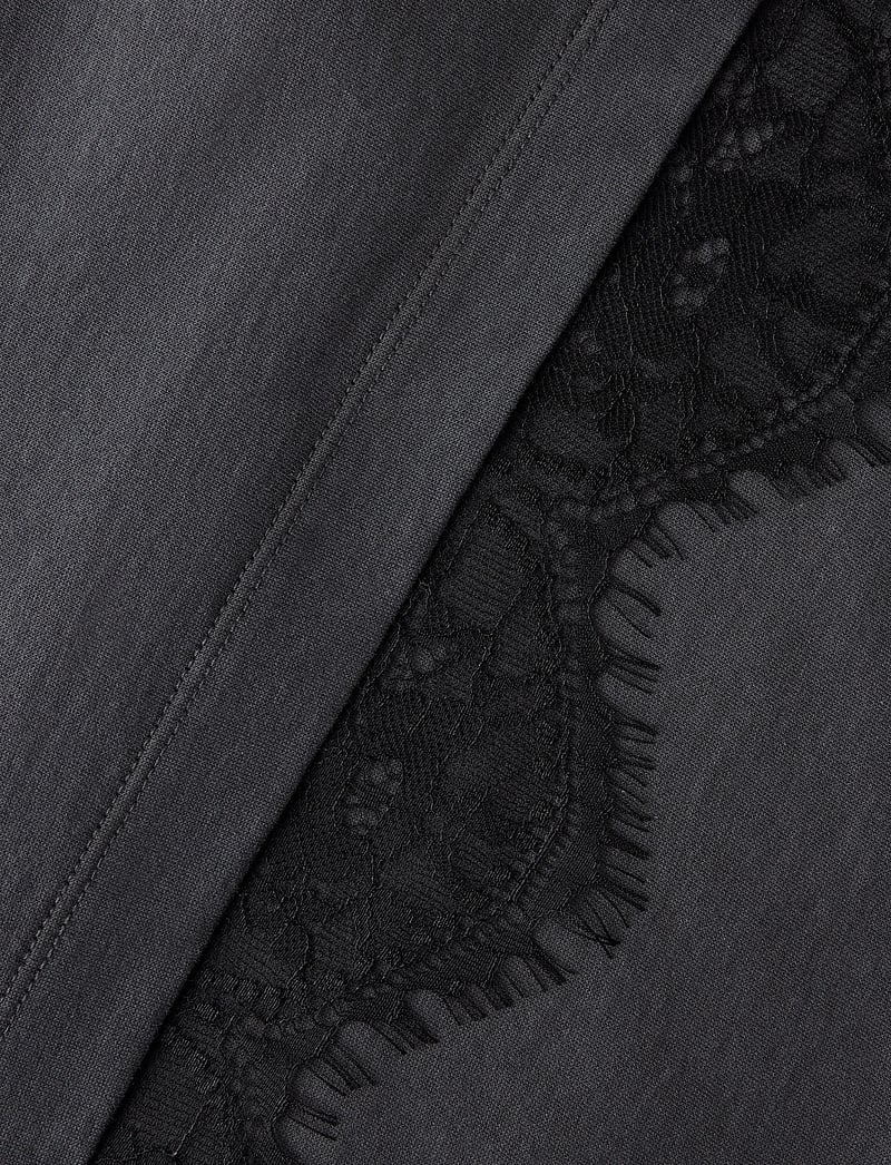 LMTD - NLFBELLA SS L LACE TOP - kurzärmelige - black oyster - 3