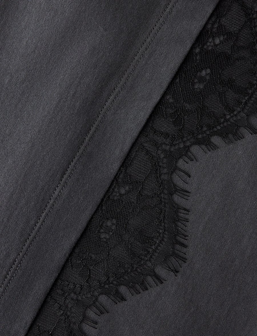 LMTD - NLFBELLA SS L LACE TOP - stutterma bolir - black oyster - 3