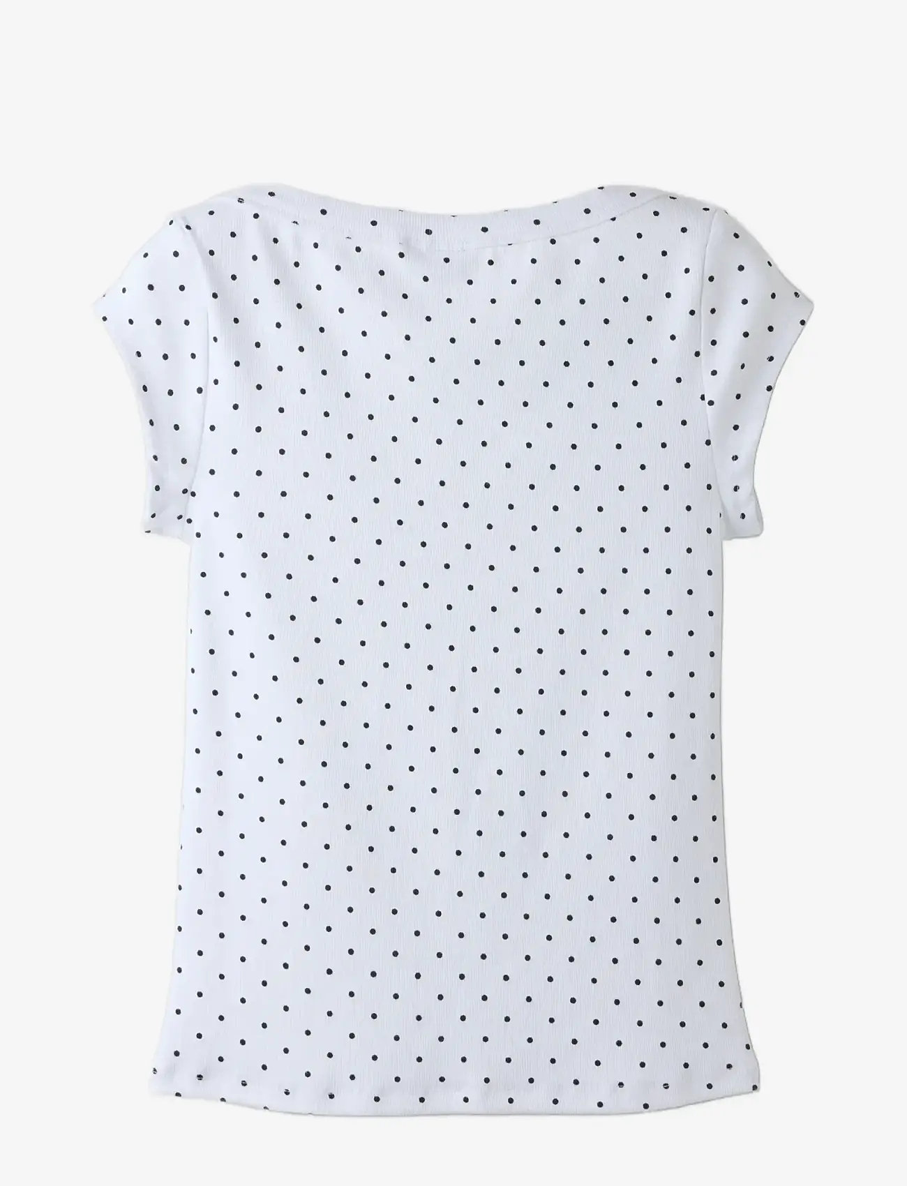 LMTD - NLFKANADOT SS SHORT BOATNECK TOP - short-sleeved t-shirts - bright white - 1