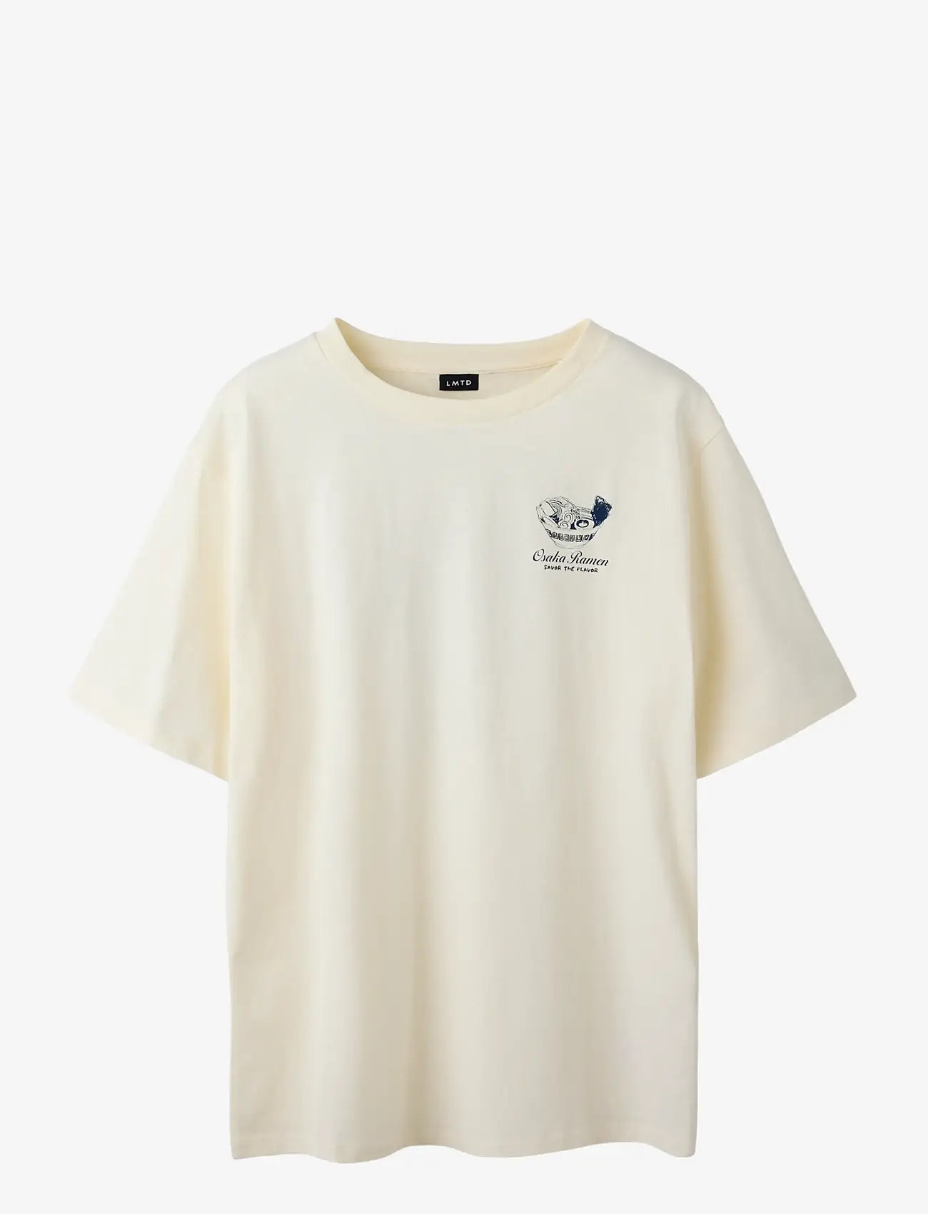 LMTD - NLMRAMEN SS L TOP - kortärmade t-shirts - antique white - 0