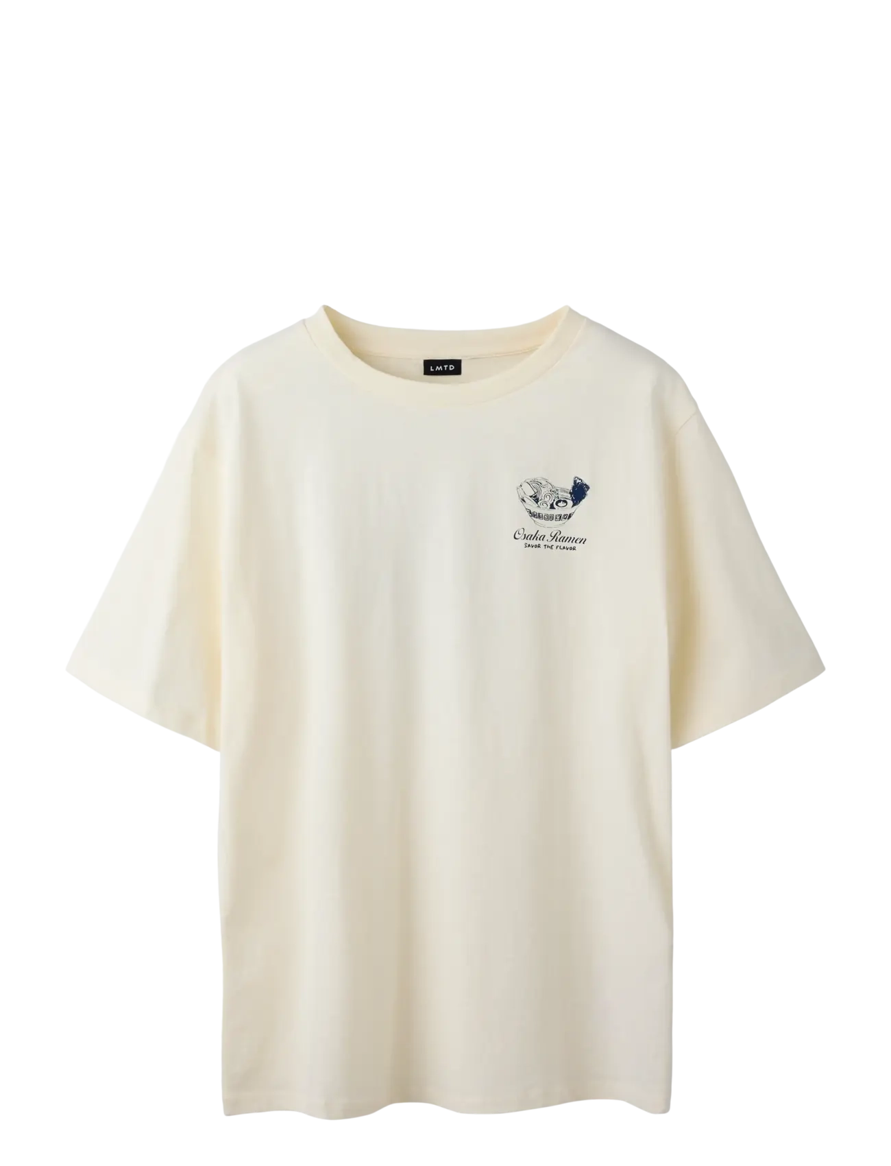 LMTD NLMRAMEN SS L TOP - T-shirts - ANTIQUE WHITE / cream