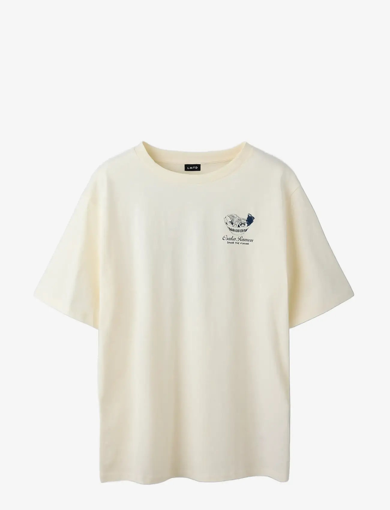 LMTD - NLMRAMEN SS L TOP - kortärmade t-shirts - antique white - 2