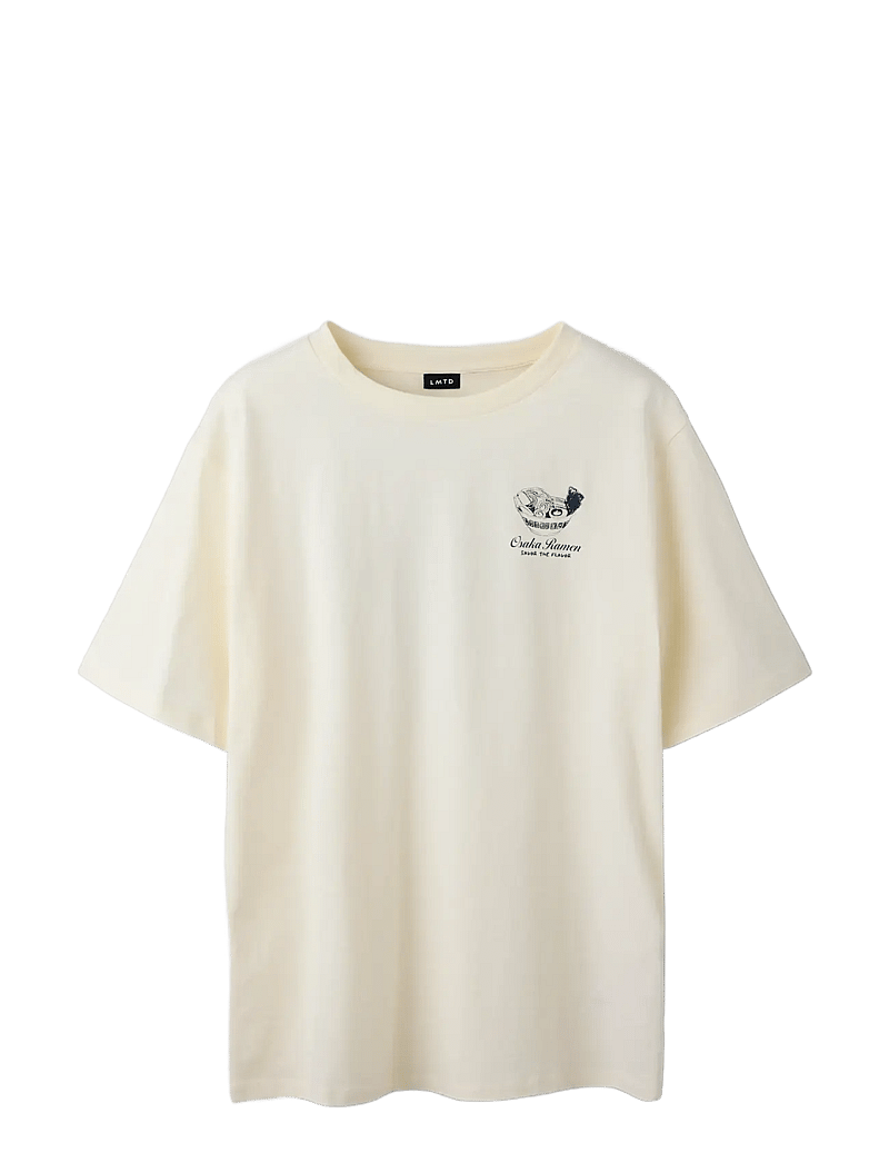 LMTD - NLMRAMEN SS L TOP - kortärmade t-shirts - antique white - 2