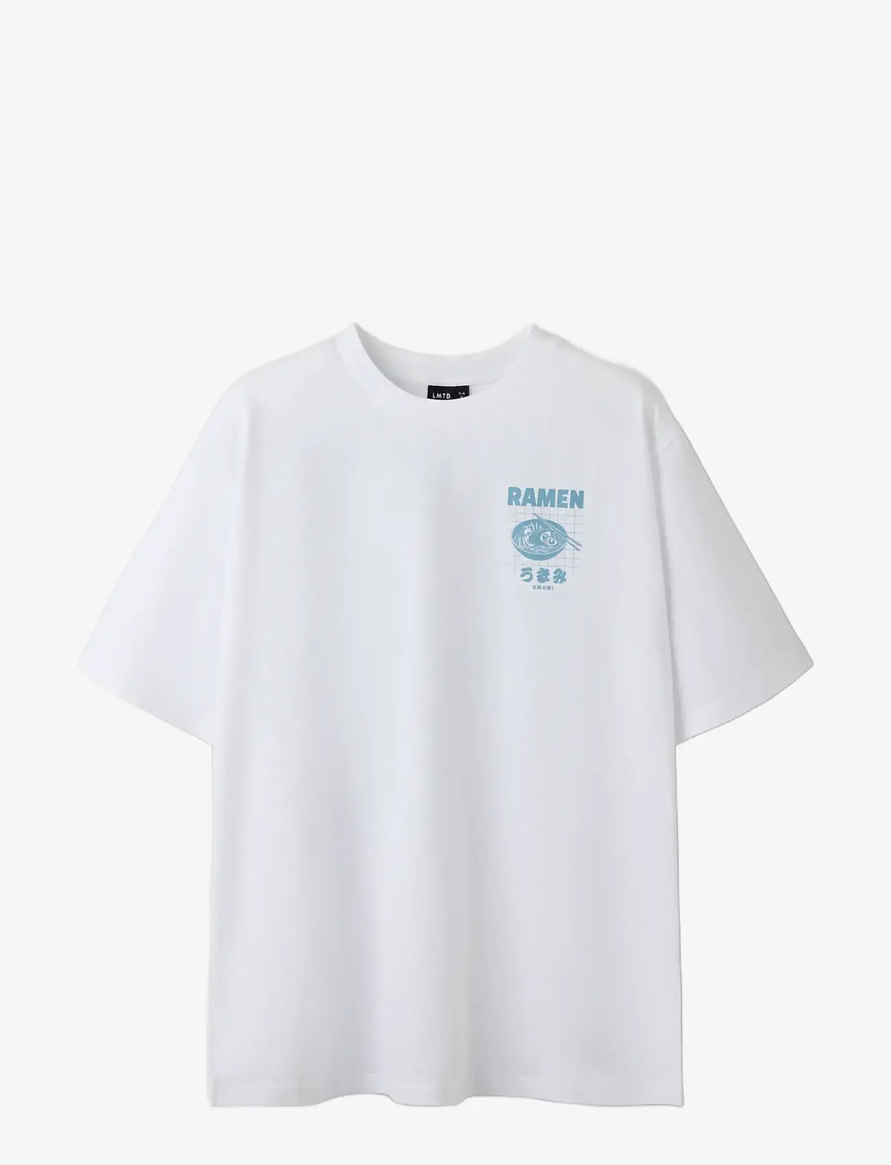 LMTD - NLMRAMEN SS L TOP - kortærmede t-shirts - bright white - 3